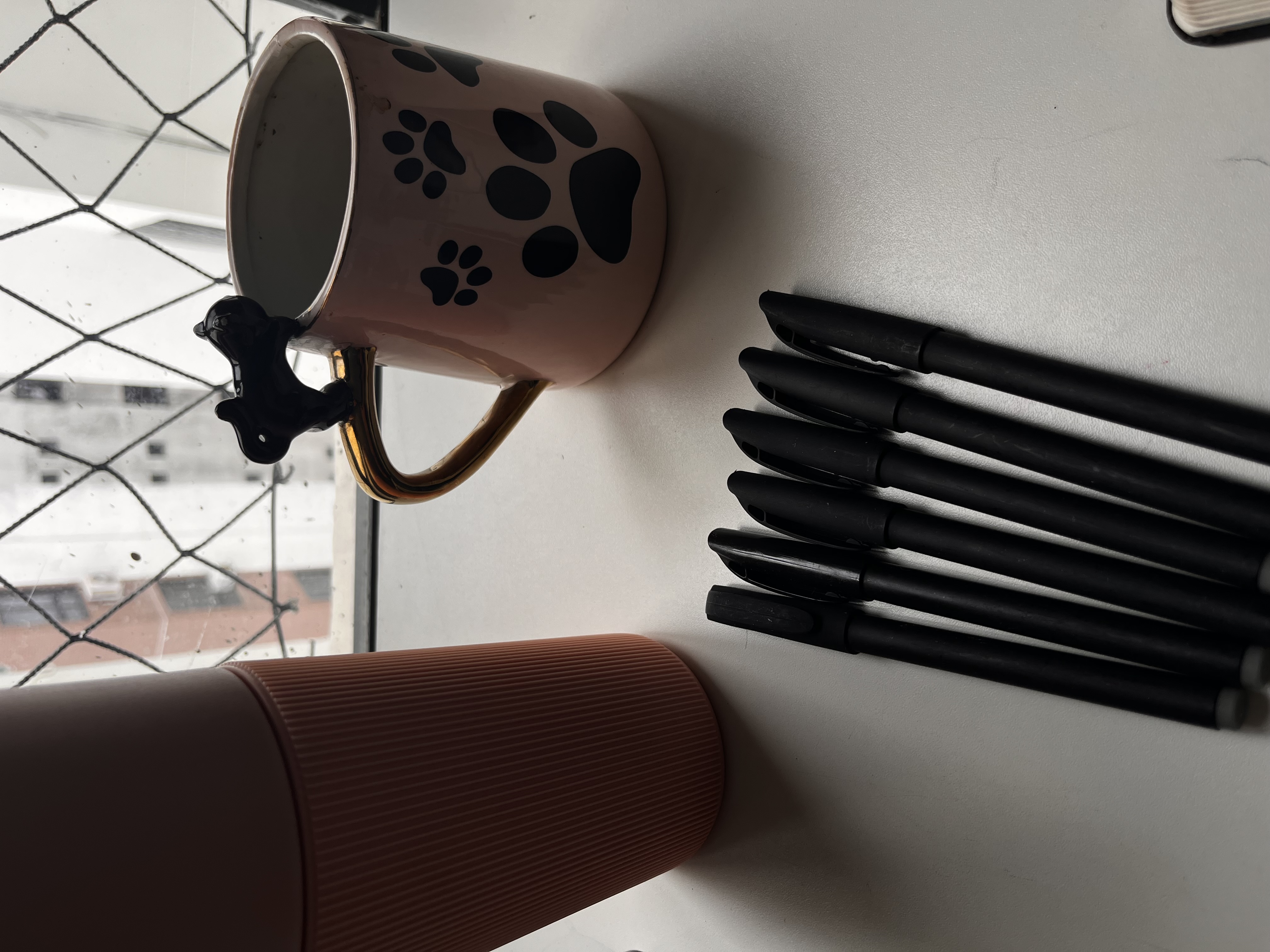 Kit 6 canetas de gel simples para escrita 