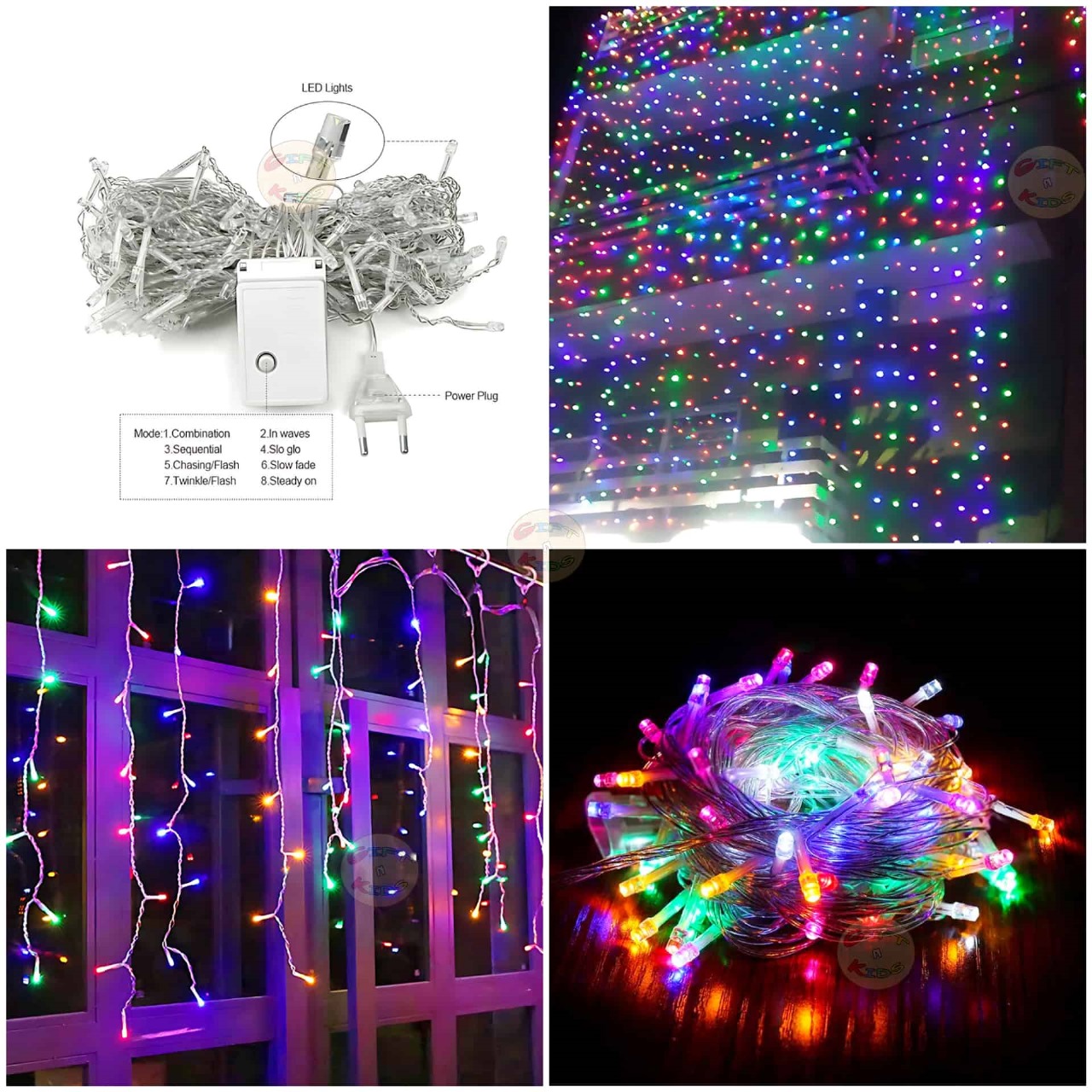 Multicolor LED String Lights