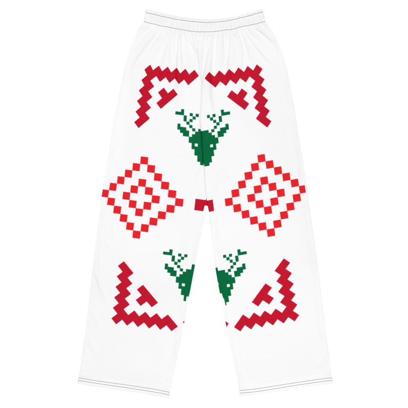 All-over print unisex wide-leg pants