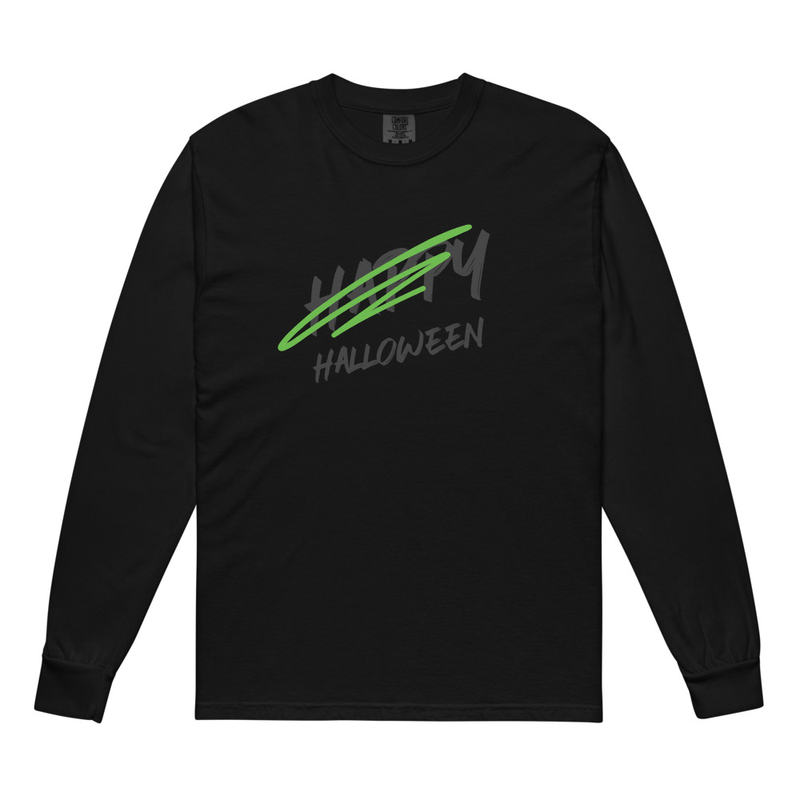 Garment-dyed heavyweight long-sleeve shirt