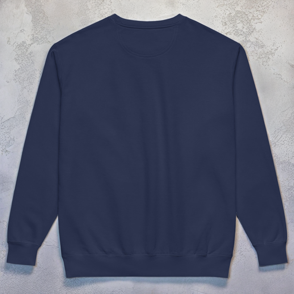 Unisex garment-dyed sweatshirt