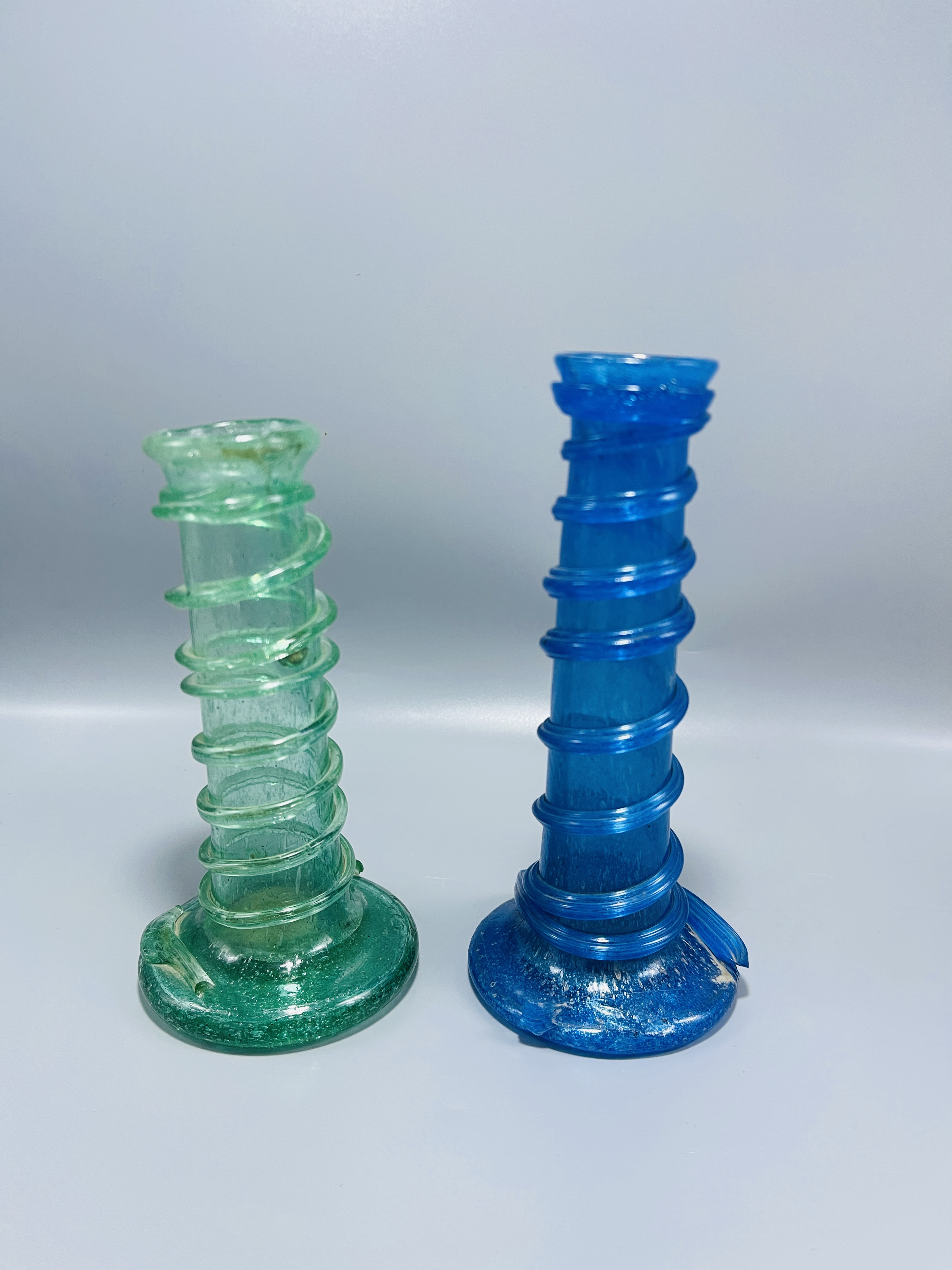 Spiral Glass Vases