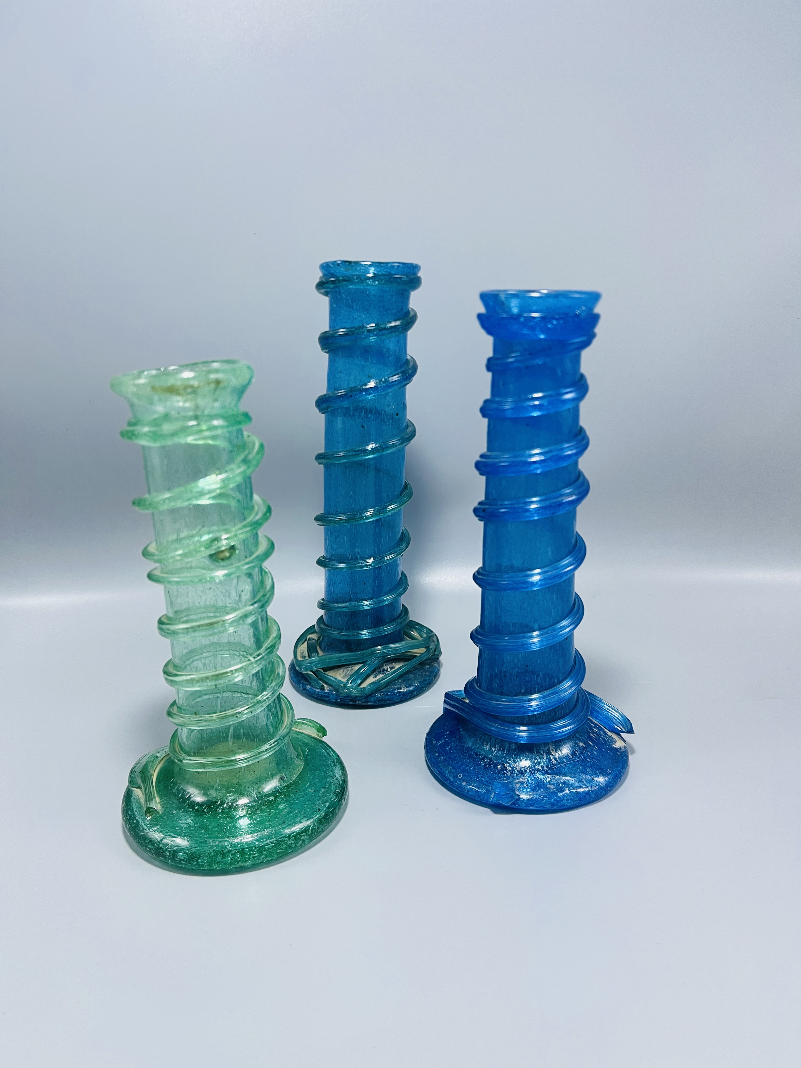 Spiral Glass Vases