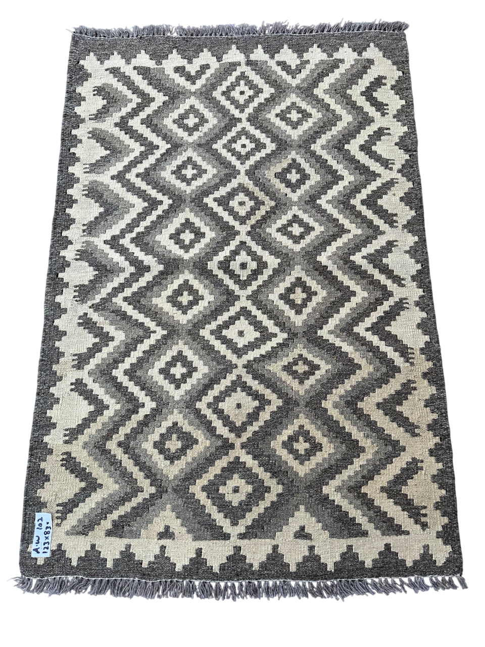 Geometric Pattern Wool Rug