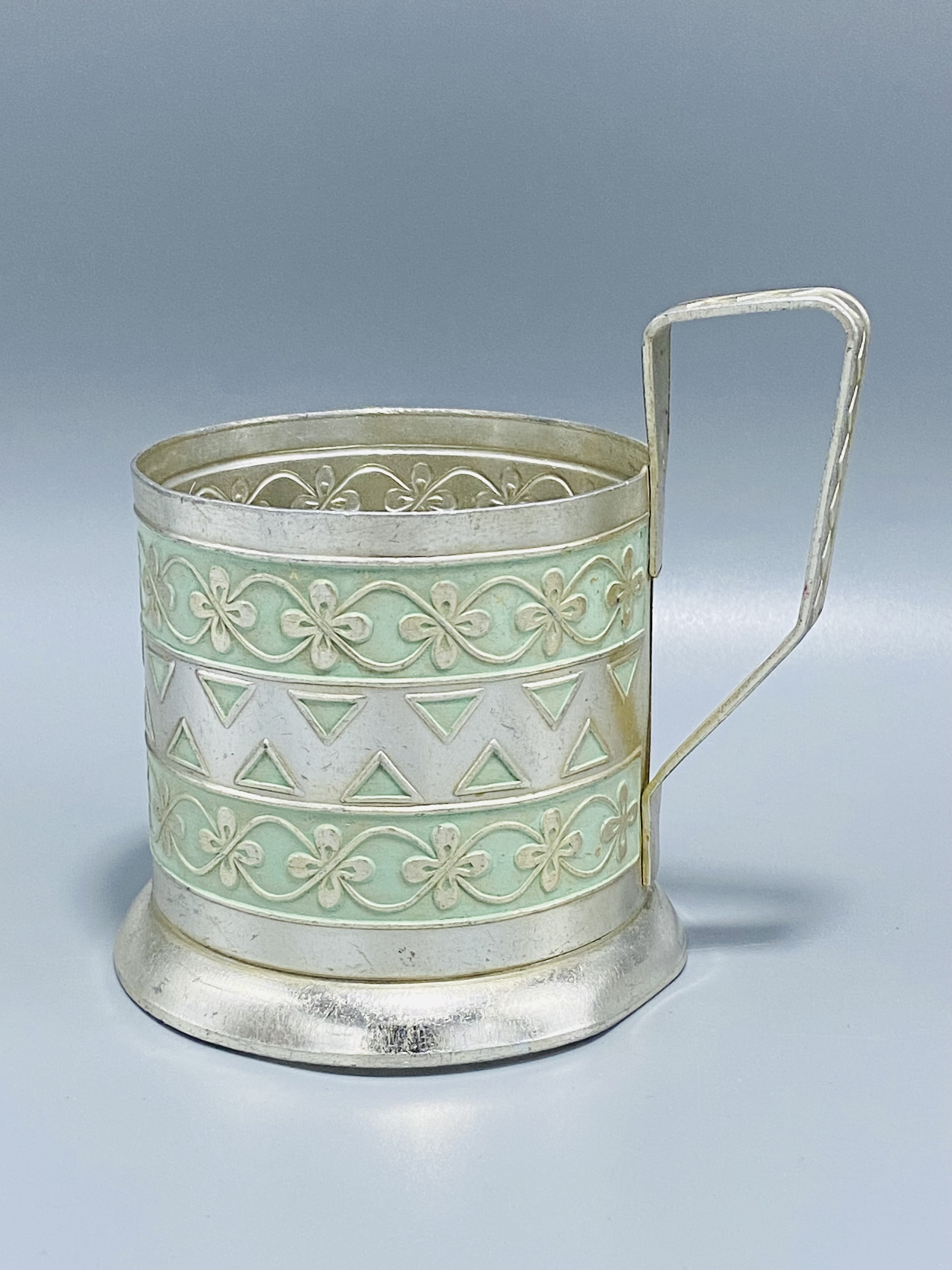 Vintage metal cup holder