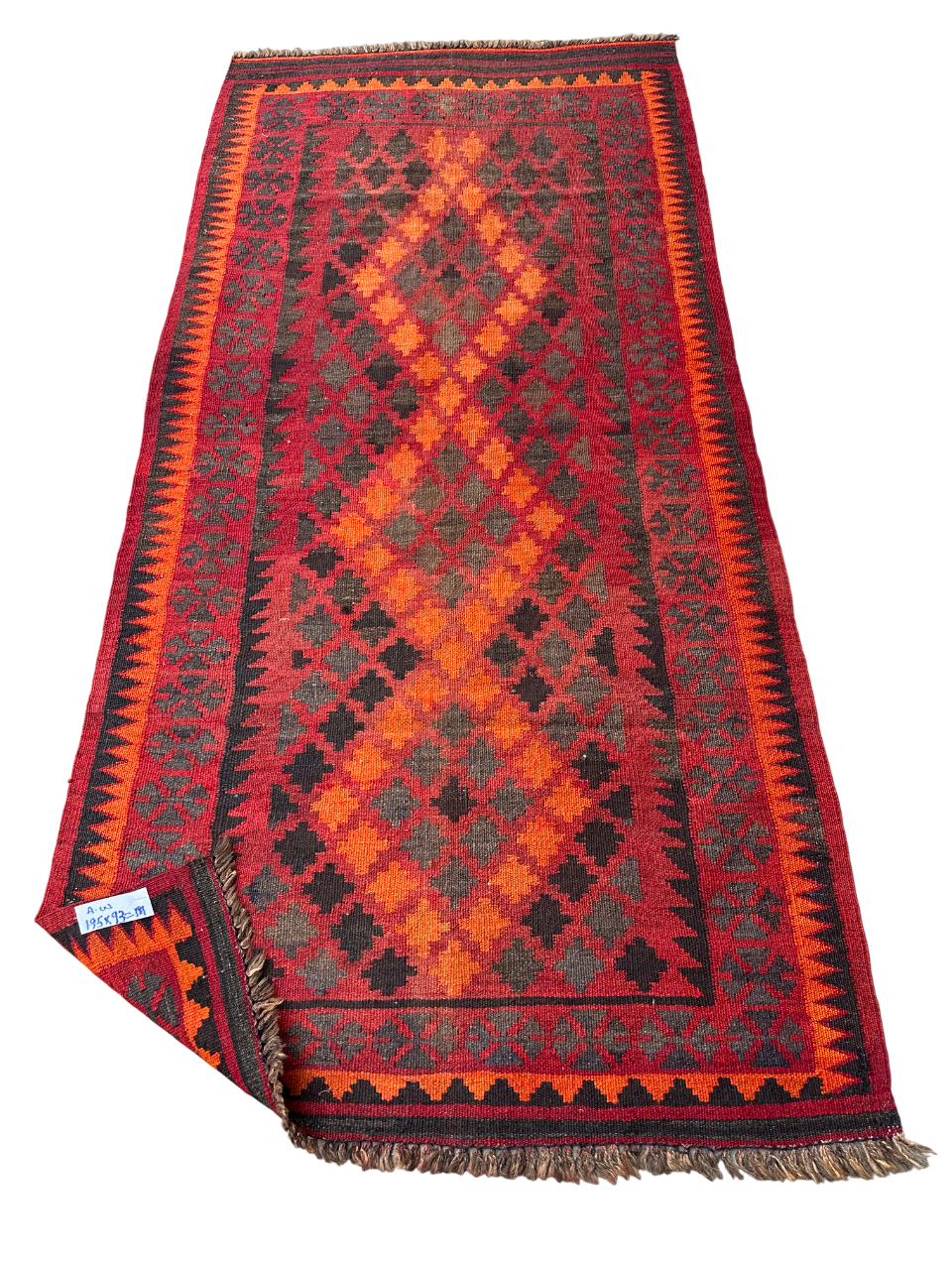 Handwoven Geometric Kilim Rug