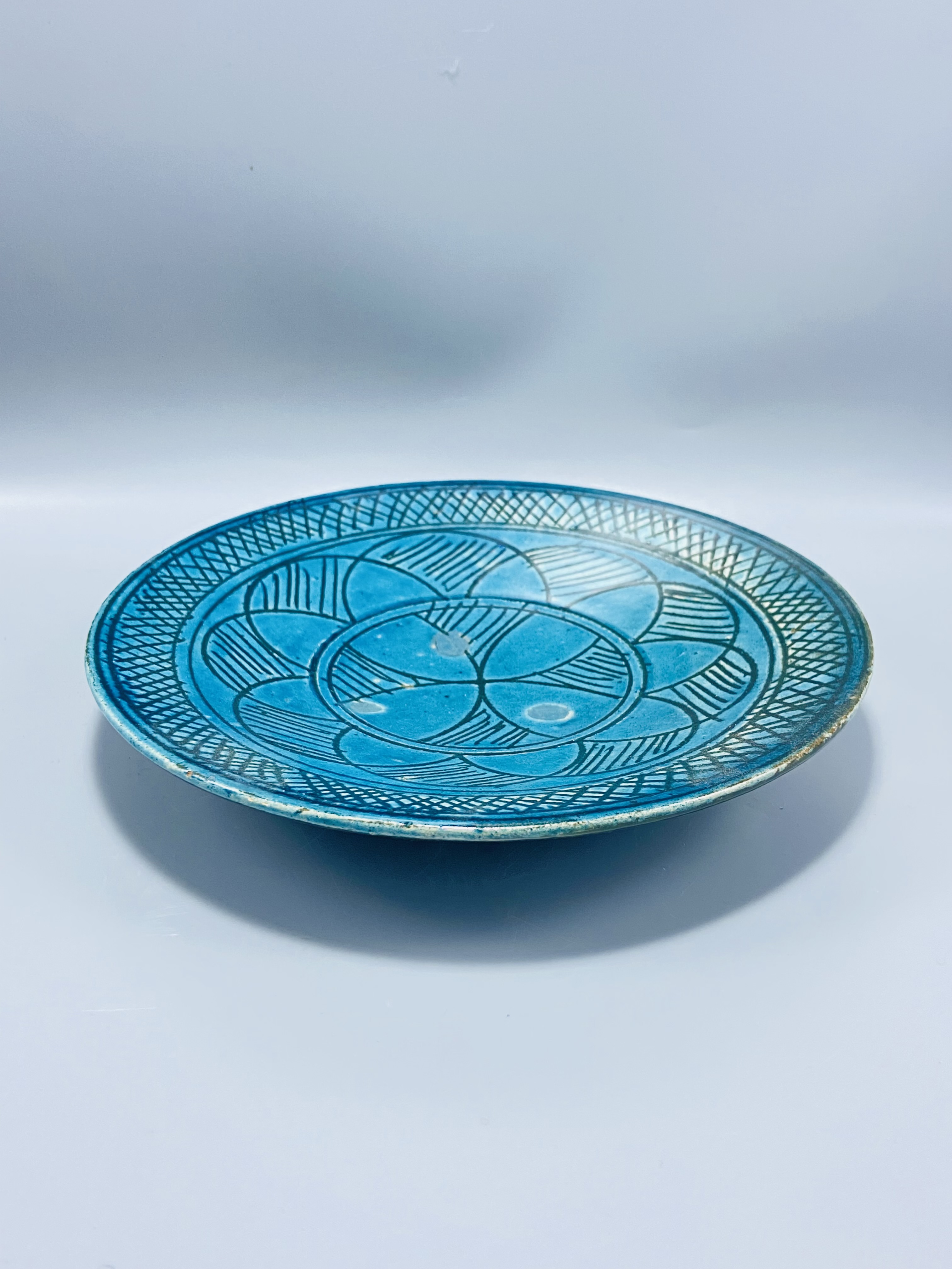 Turquoise Ceramic Plate
