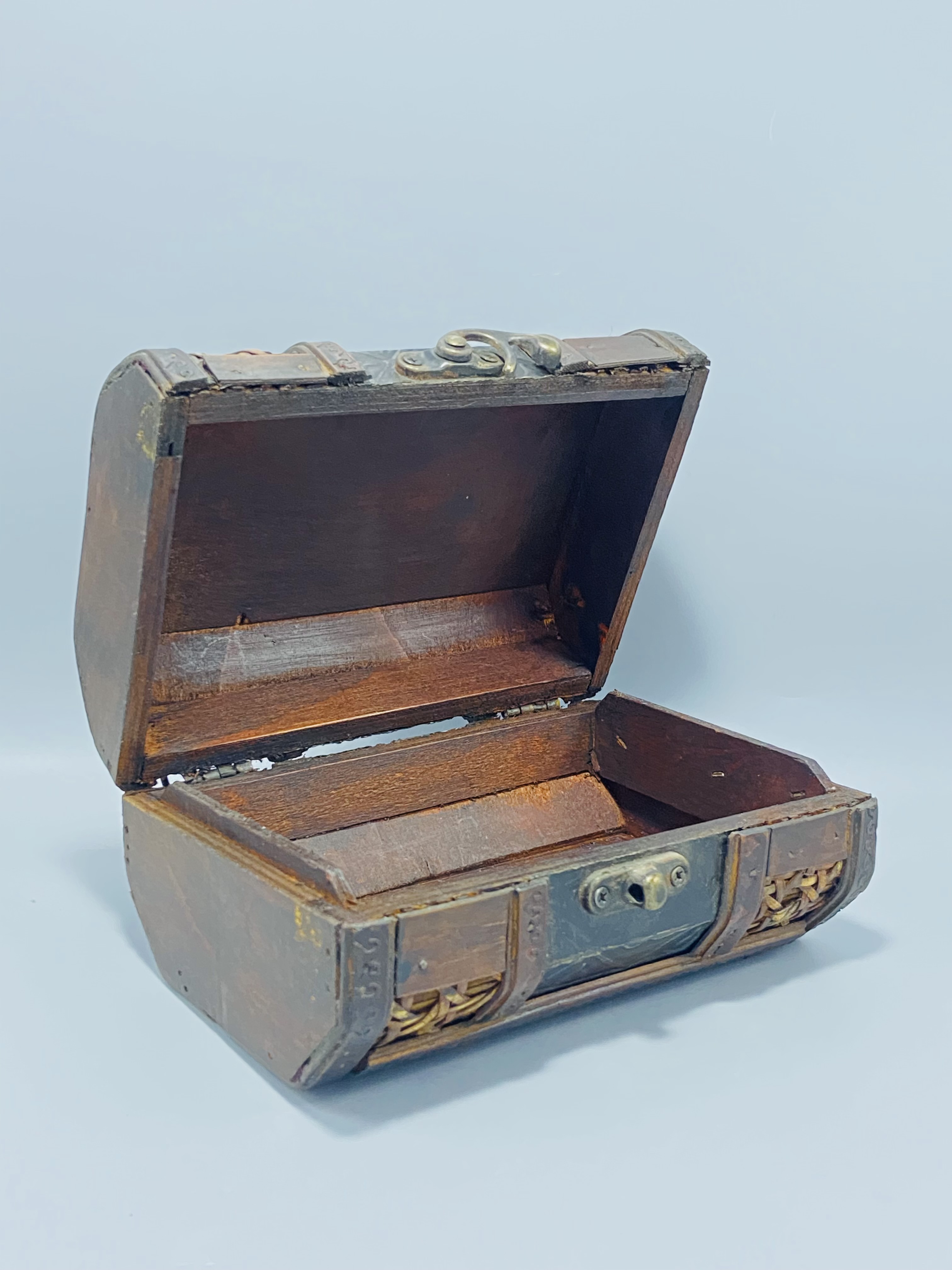 Vintage Wooden Treasure Chest