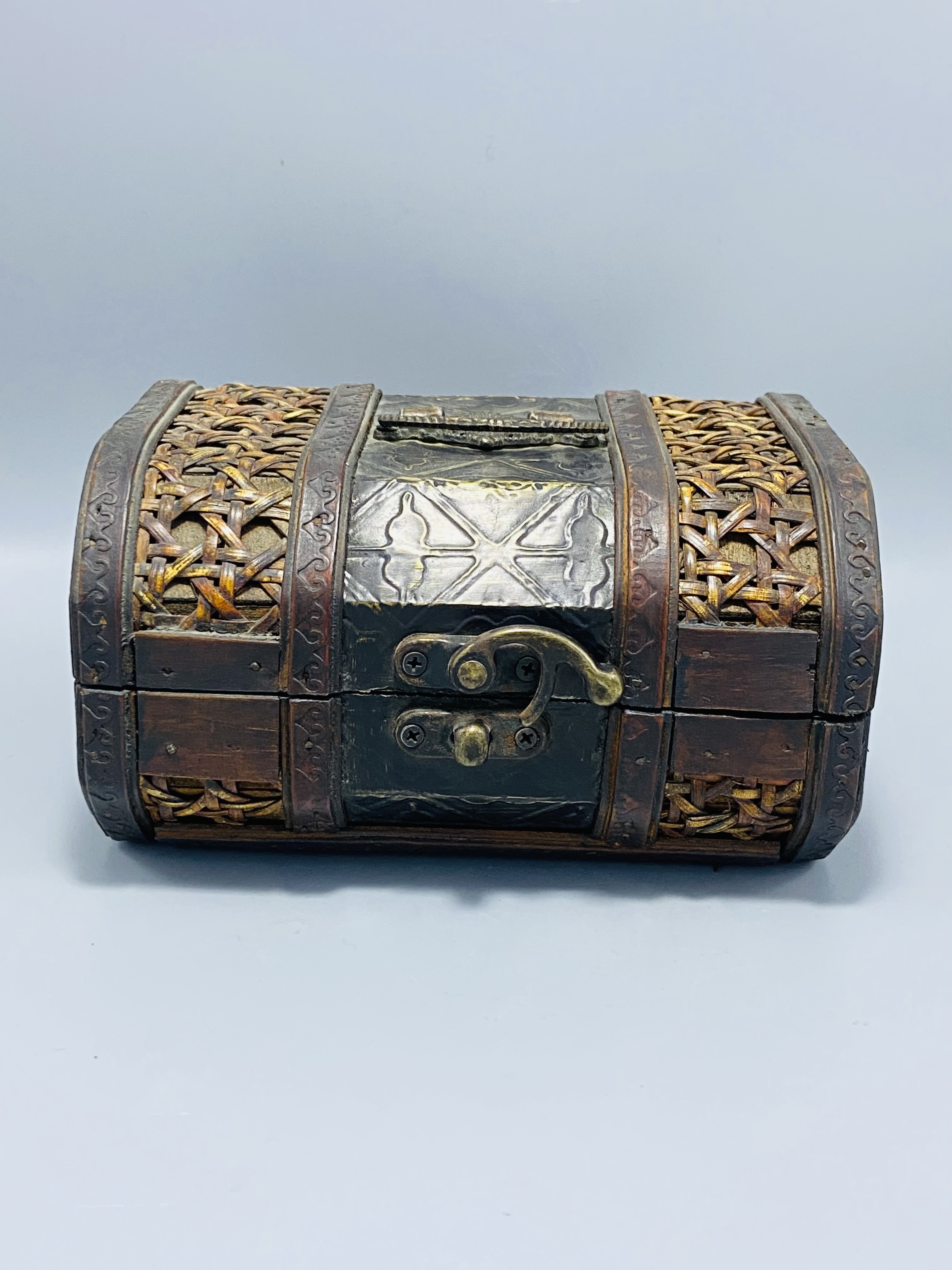 Vintage Wooden Treasure Chest