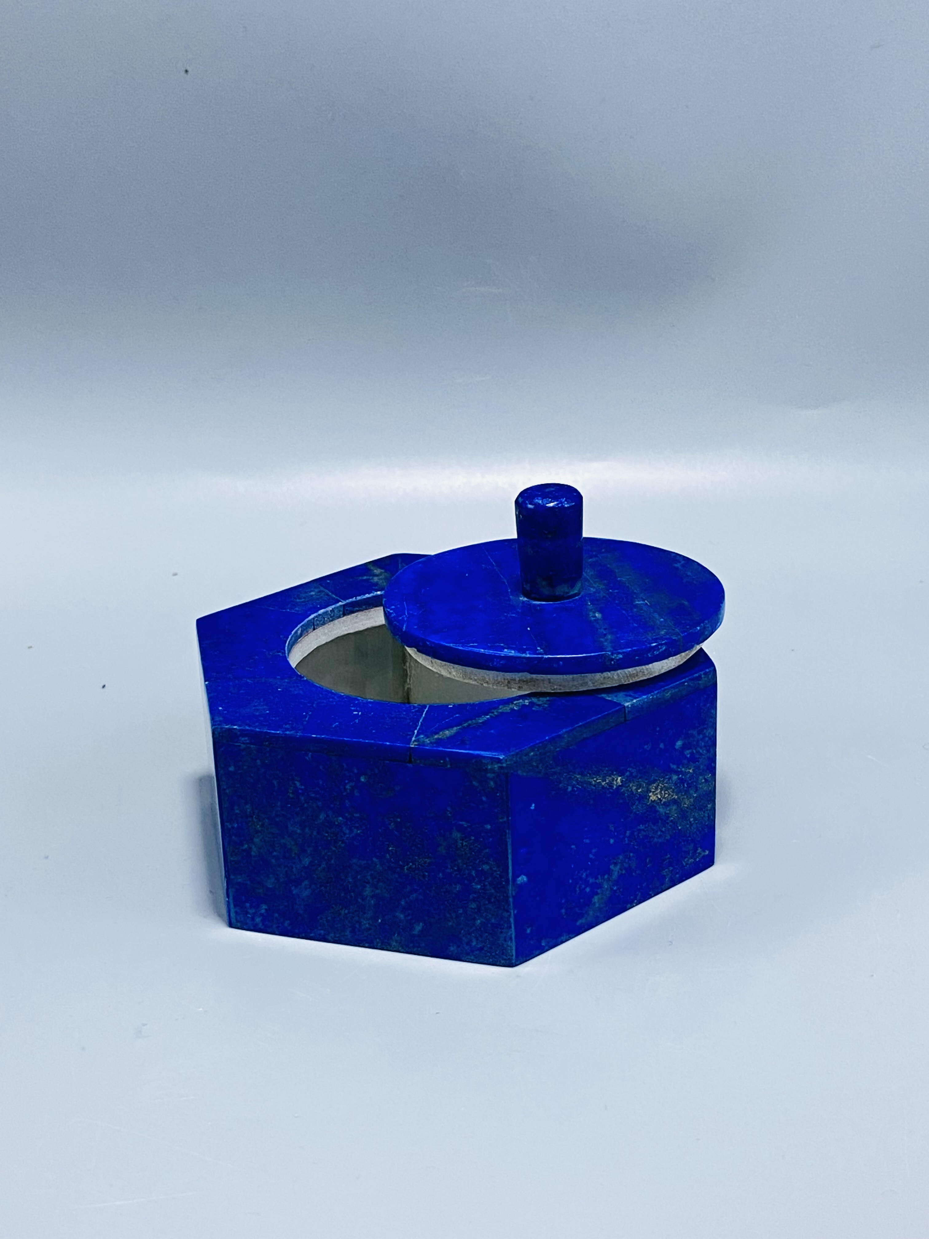 Hexagonal Blue Jewelry Box