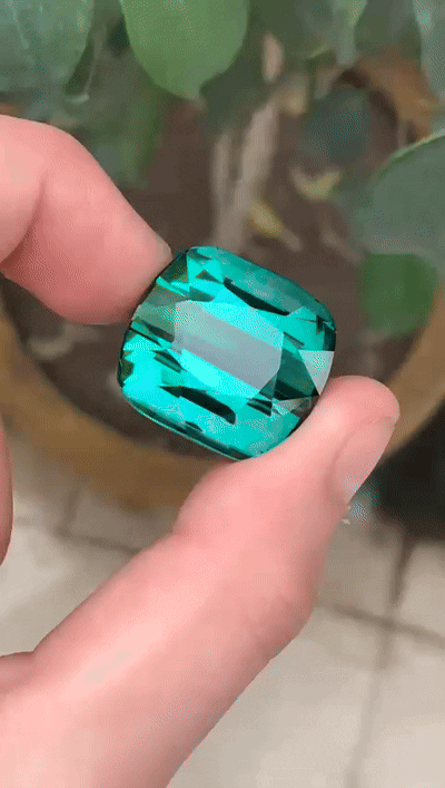 Kunar Afghanistan Loop Blue Green  Color Tourmaline 