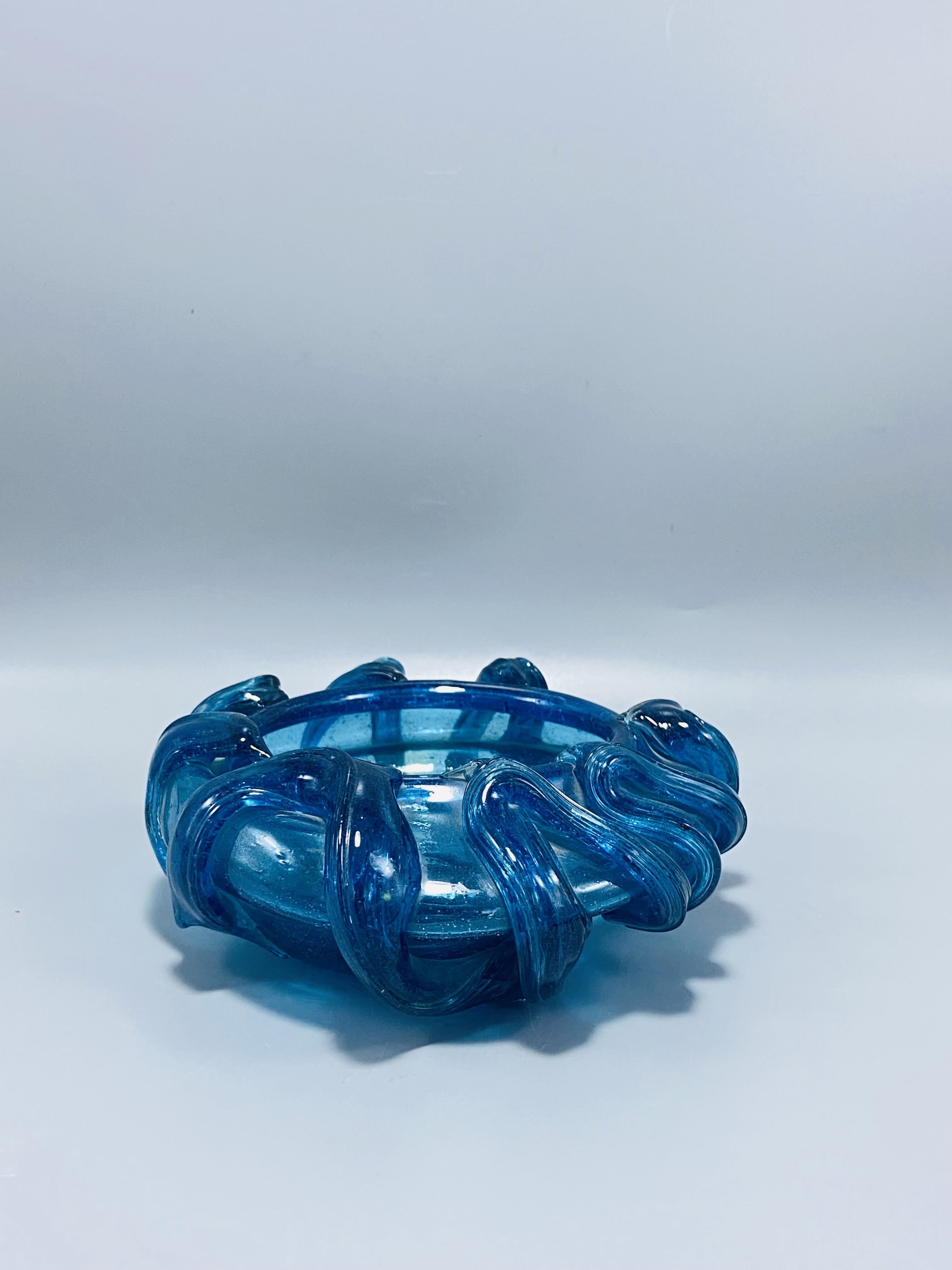 Blue Murano Glass Ashtray