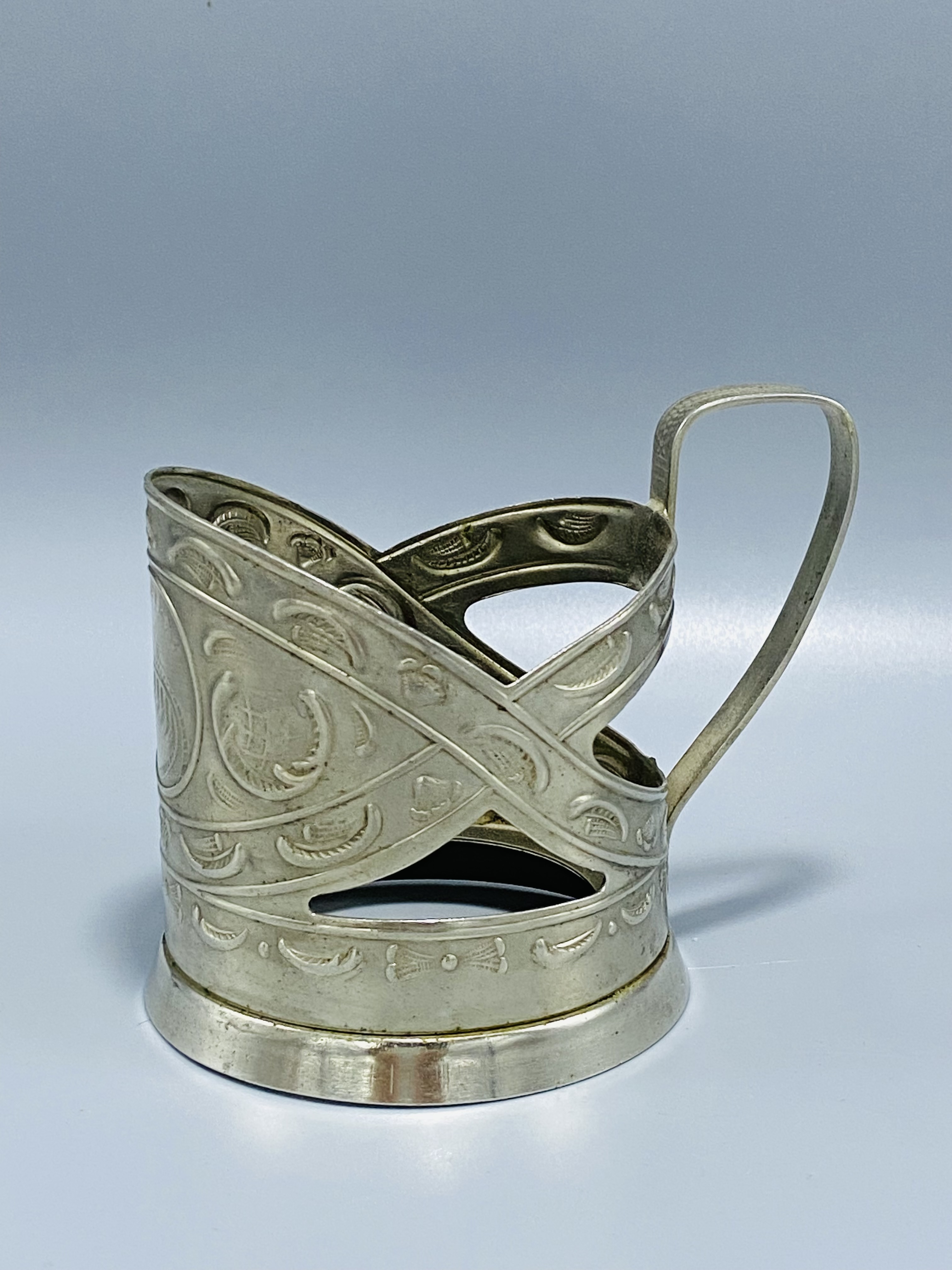 Vintage silver-plated cup holder