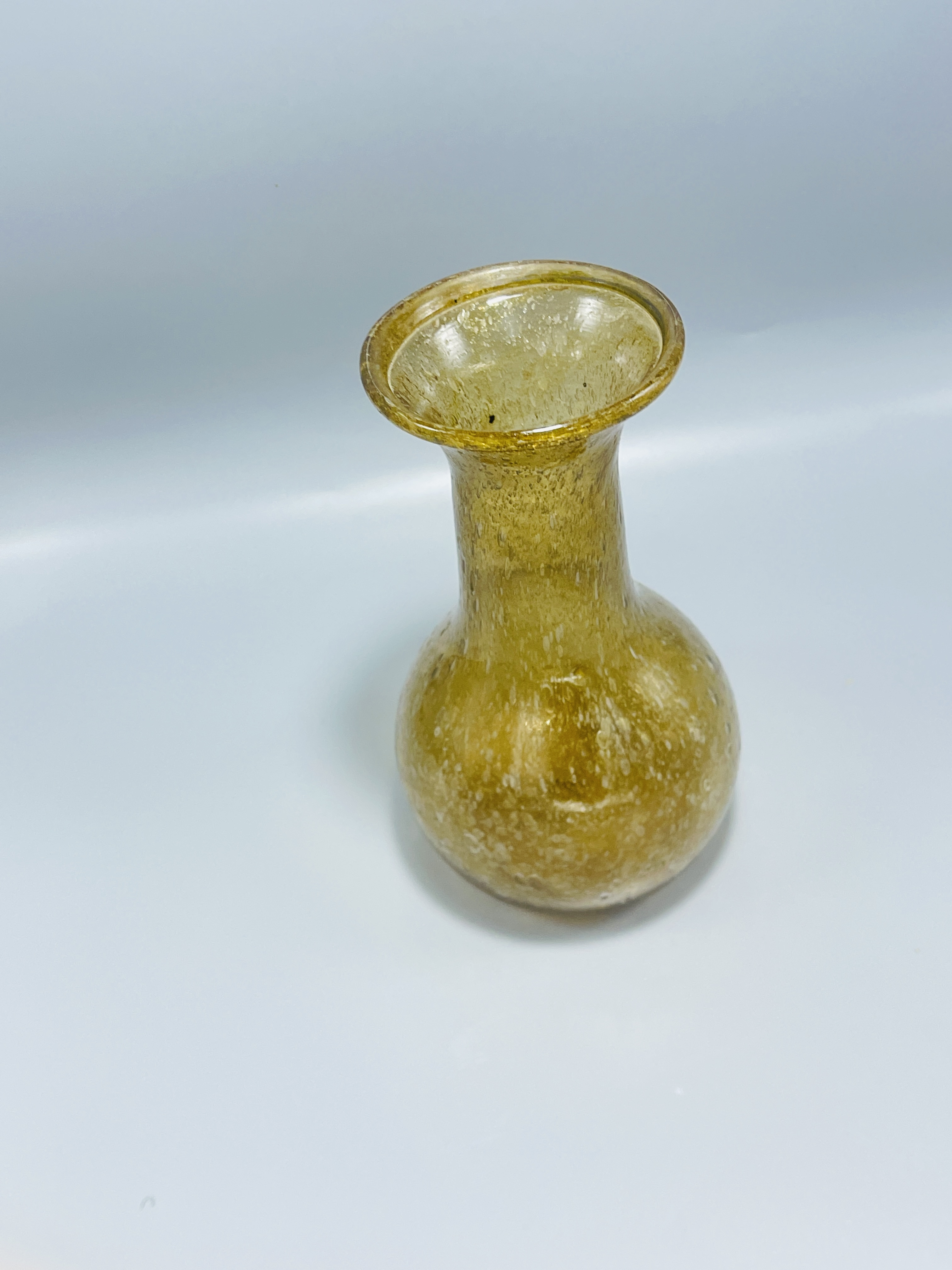 Vintage Amber Glass Vase