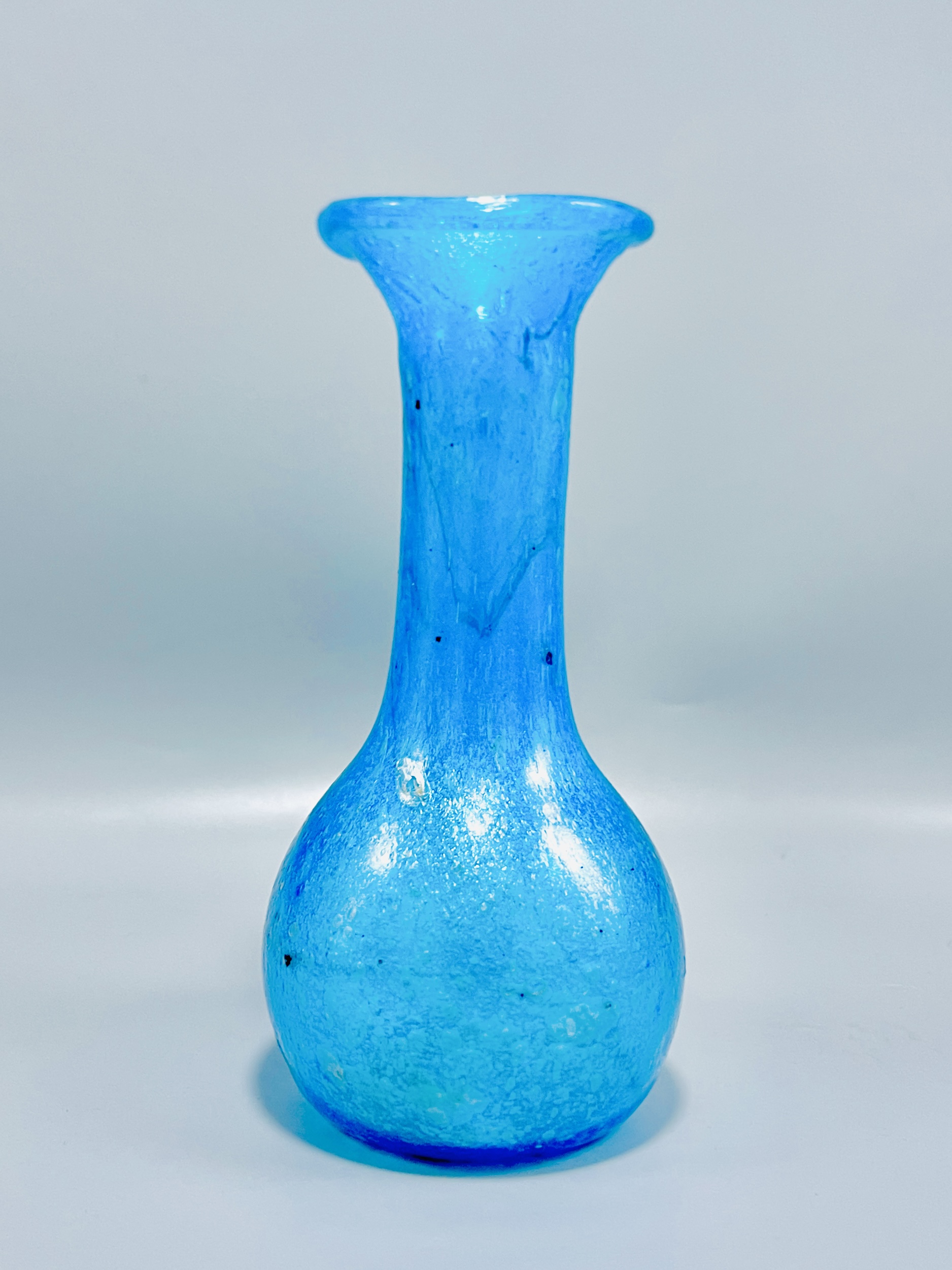 Handmade Blue Glass Vases Set