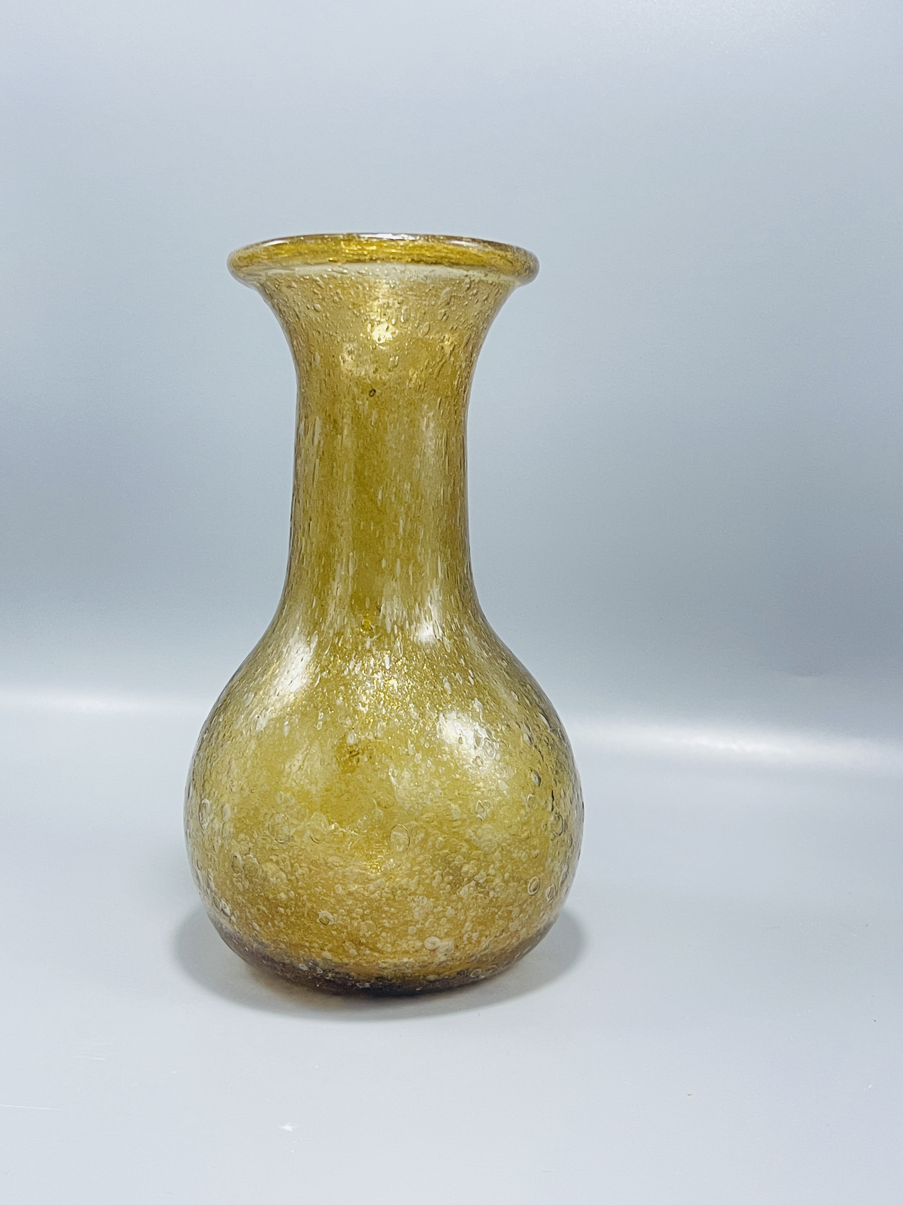 Vintage Amber Glass Vase