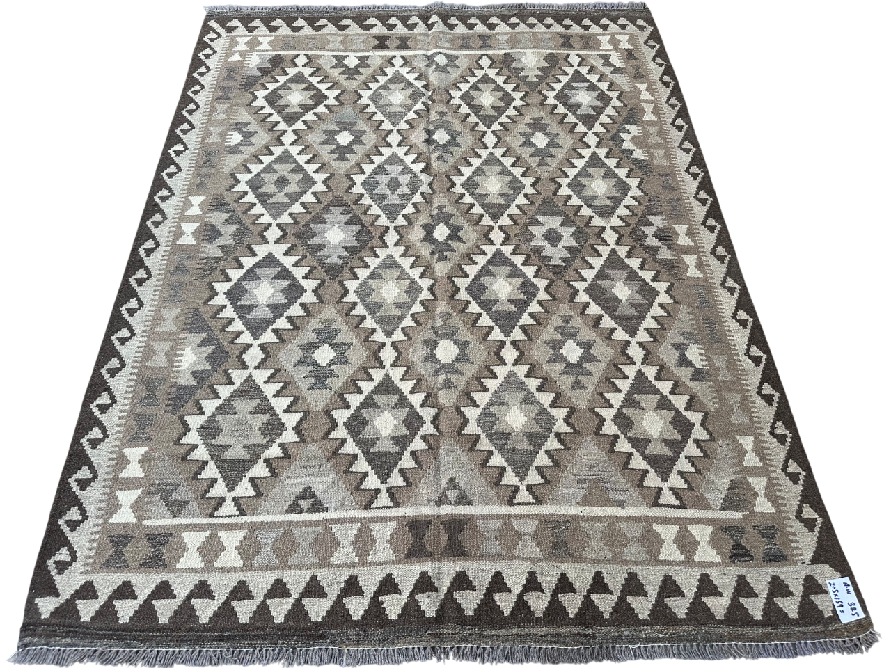 Handwoven Geometric Kilim Rug