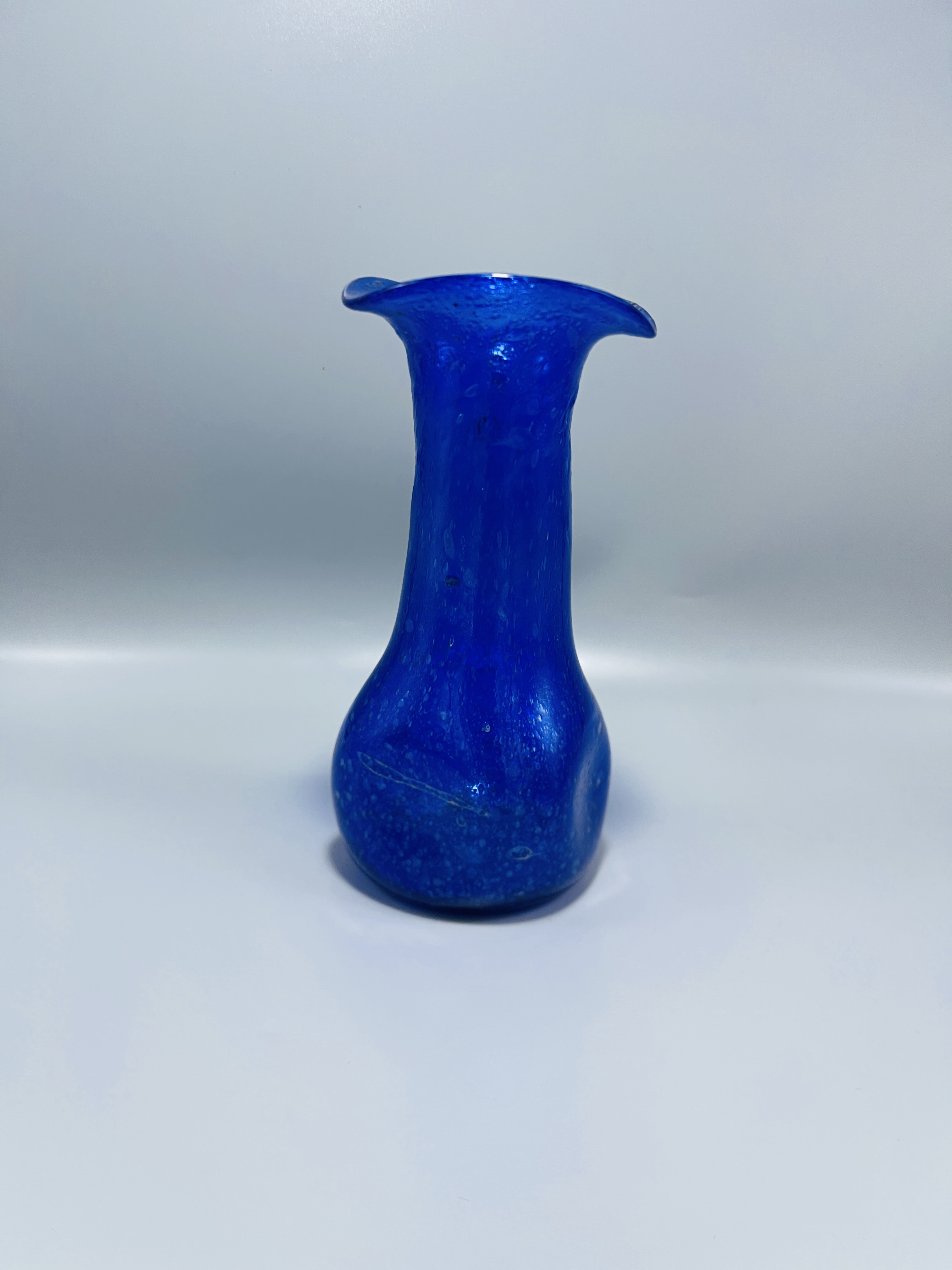 Handmade Blue Glass Vases Set