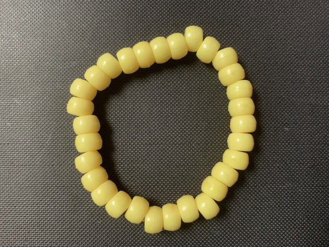 yellow bracelet
