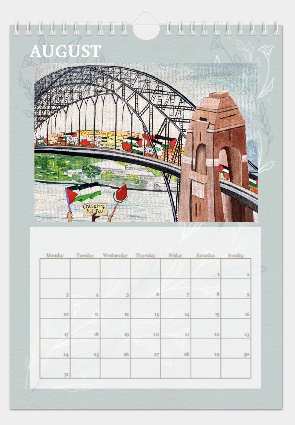 2026 Palestine Calendar