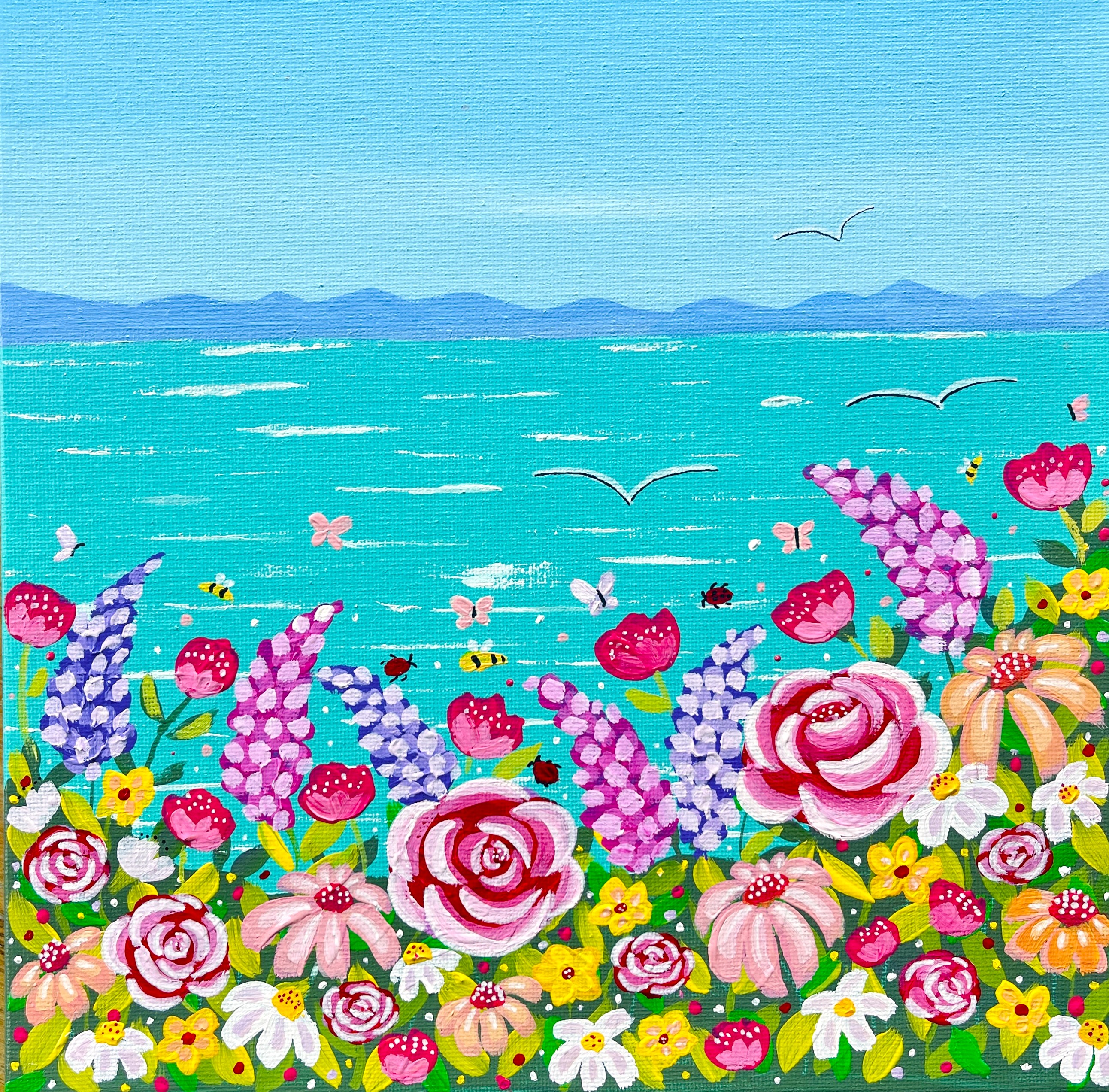 Flowers By The Sea