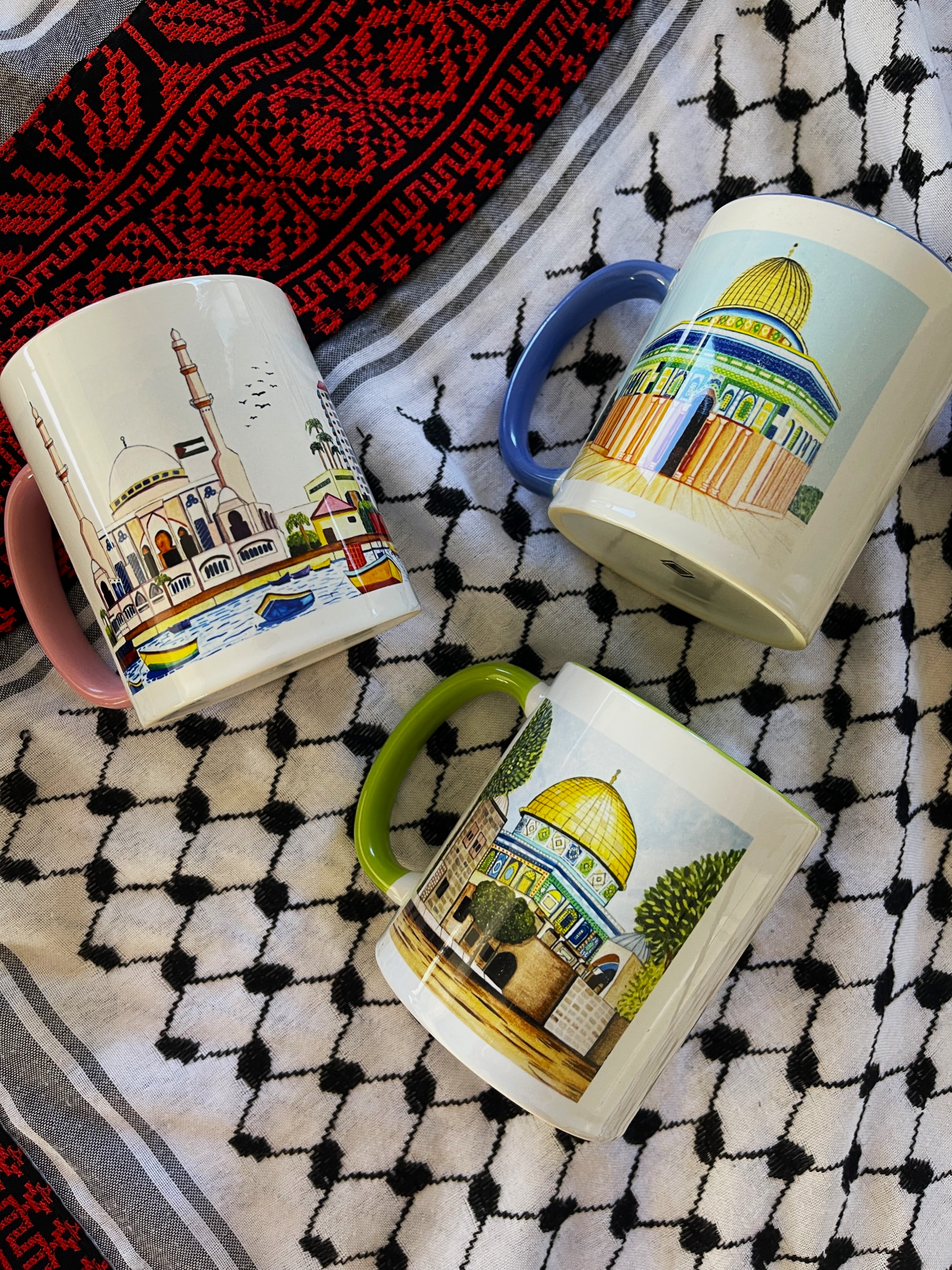 Palestinian Landmark Ceramic Mugs