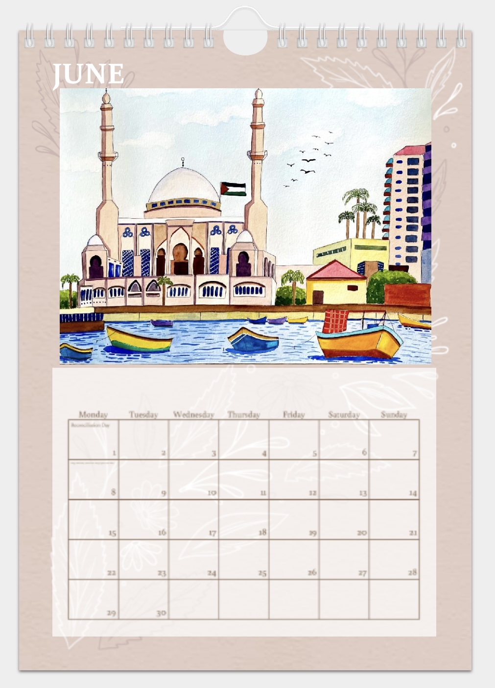 2026 Palestine Calendar