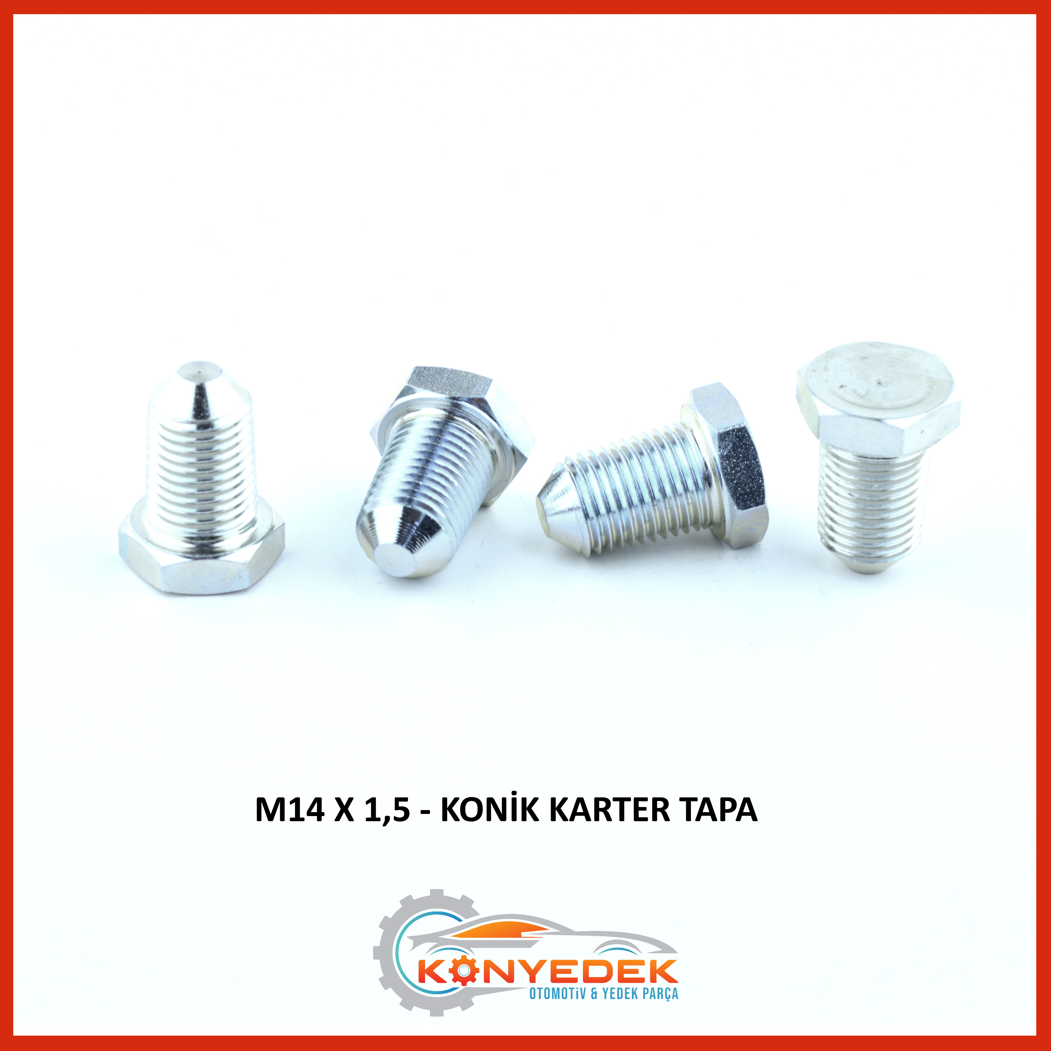 M14 x 1,5 Konik Karter Tapa