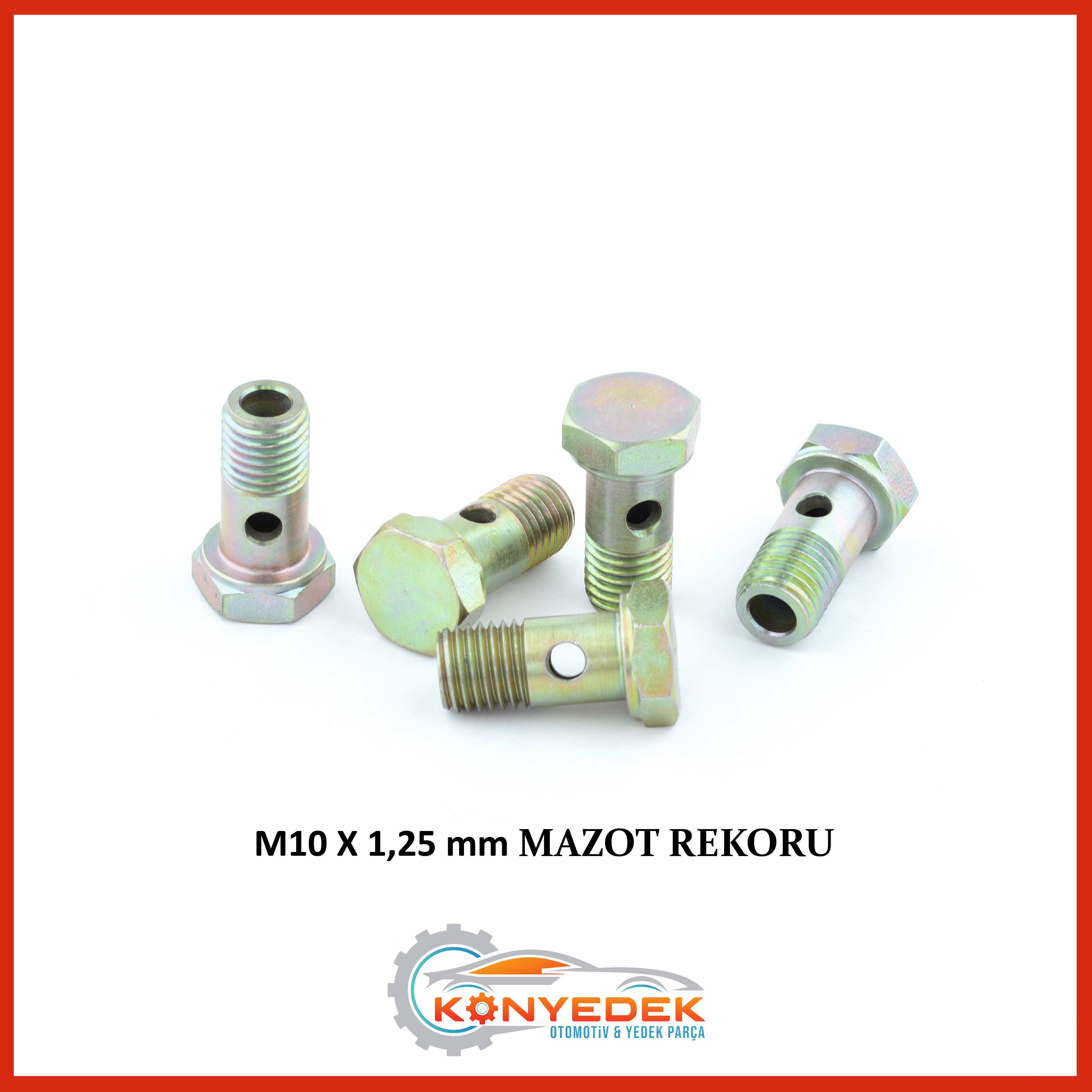 M10 X 1,25 mm Mazot Rekoru