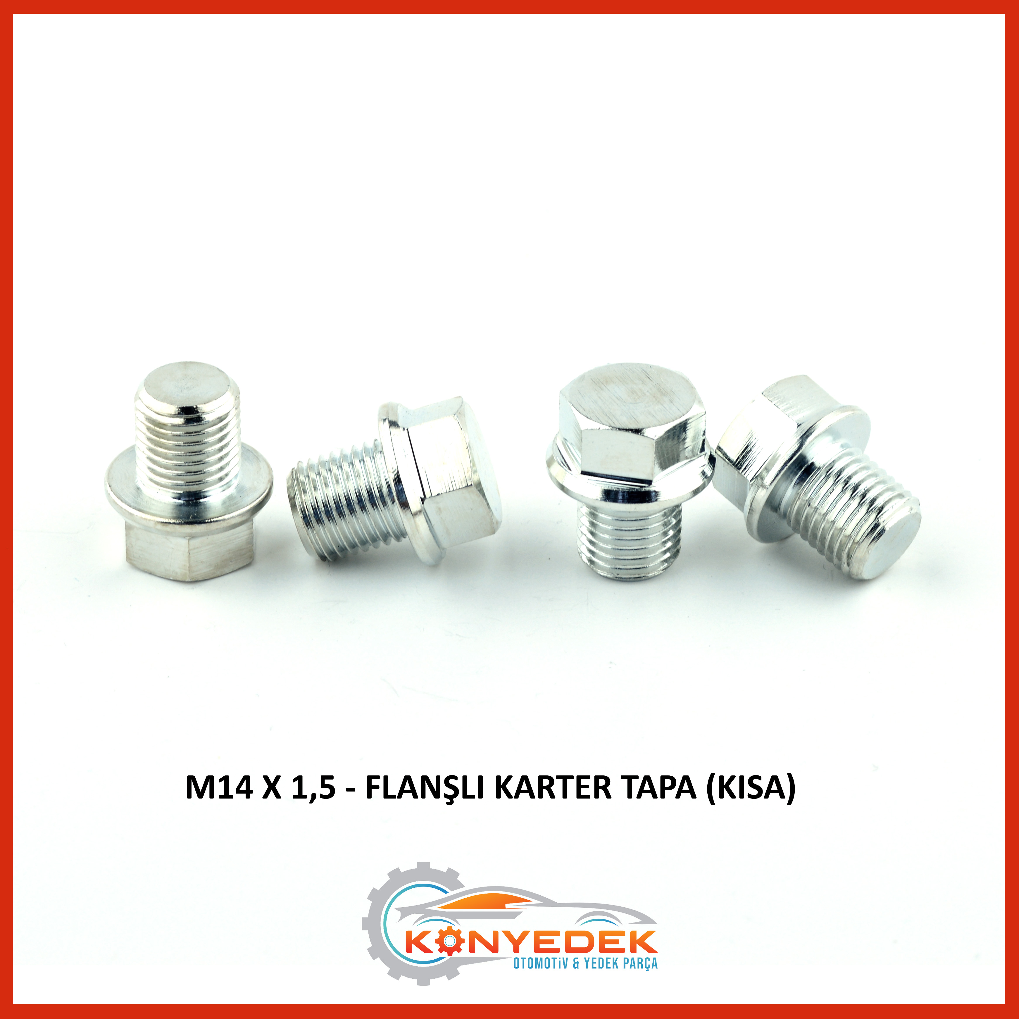 M14 x 1,5 Flanşlı Karter Tapa (Kısa)