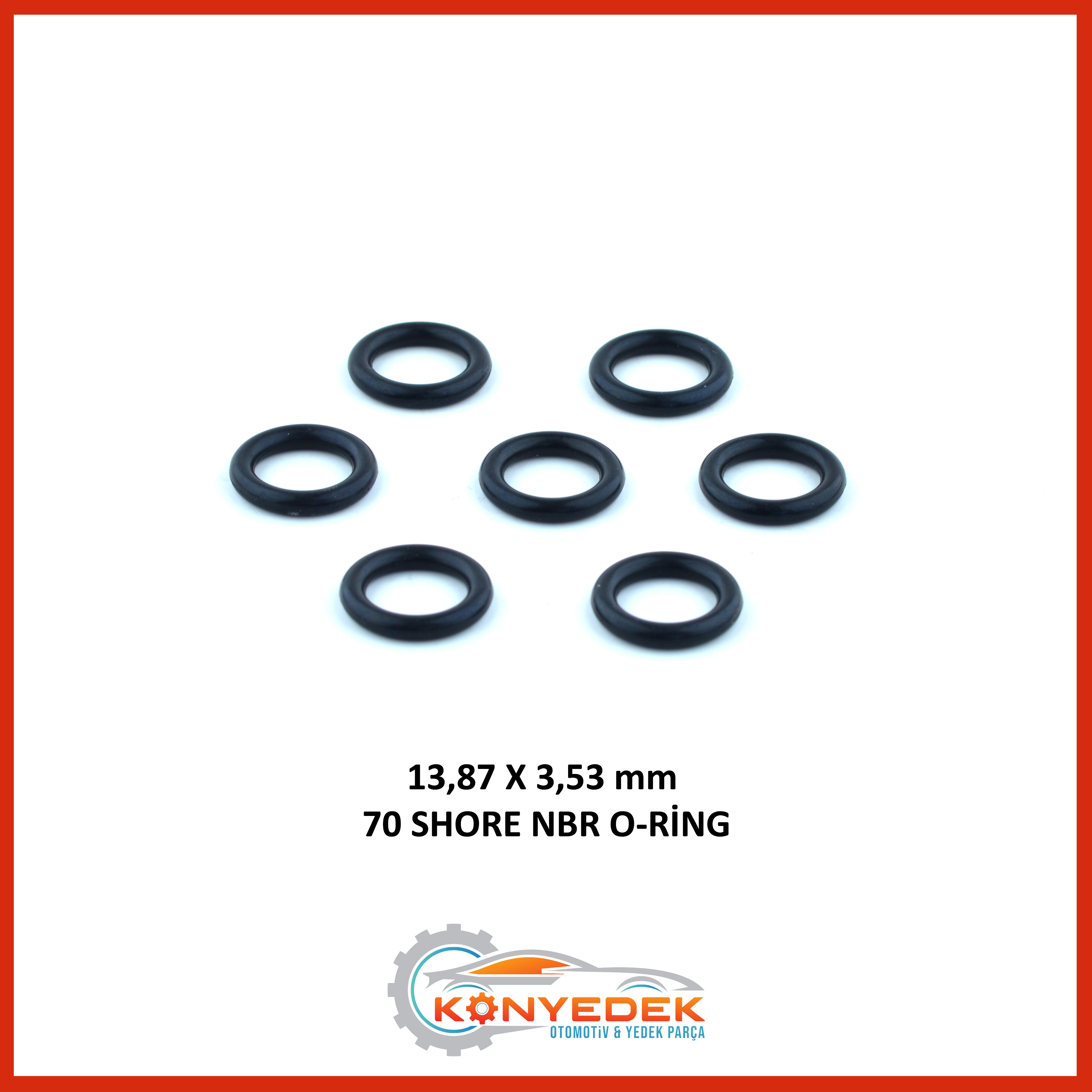 13,87 x 3,53 mm 70 Shore NBR O-Ring