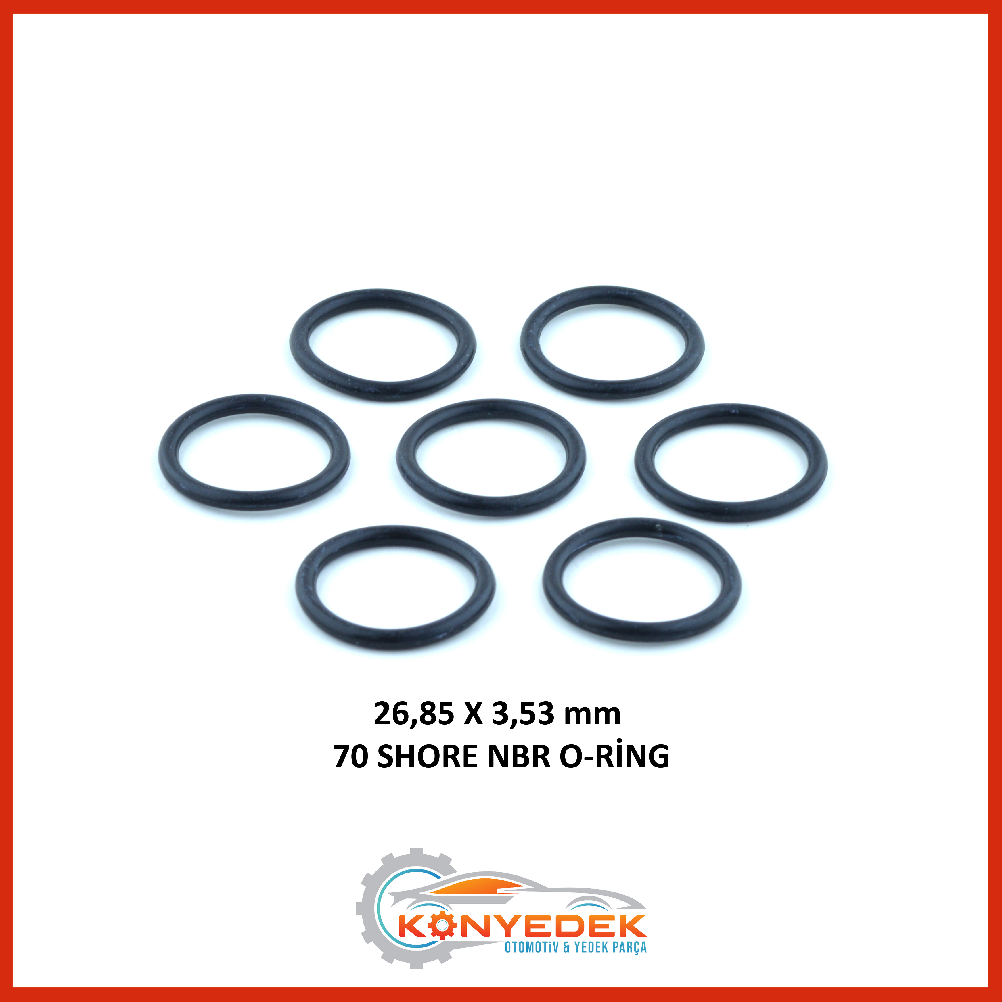 26,85 x 3,53 mm 70 Shore NBR O-Ring