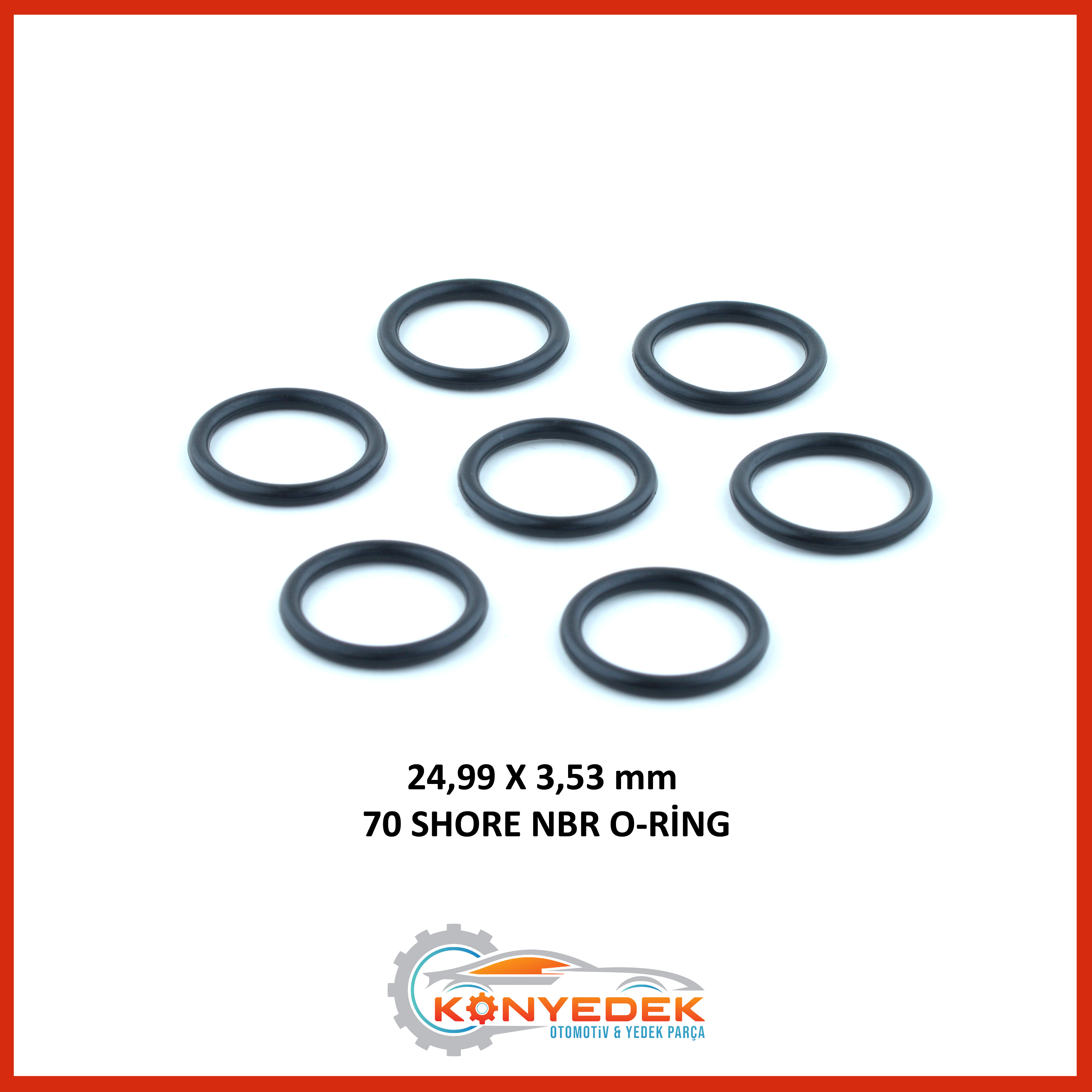 24,99 x 3,53 mm 70 Shore NBR O-Ring