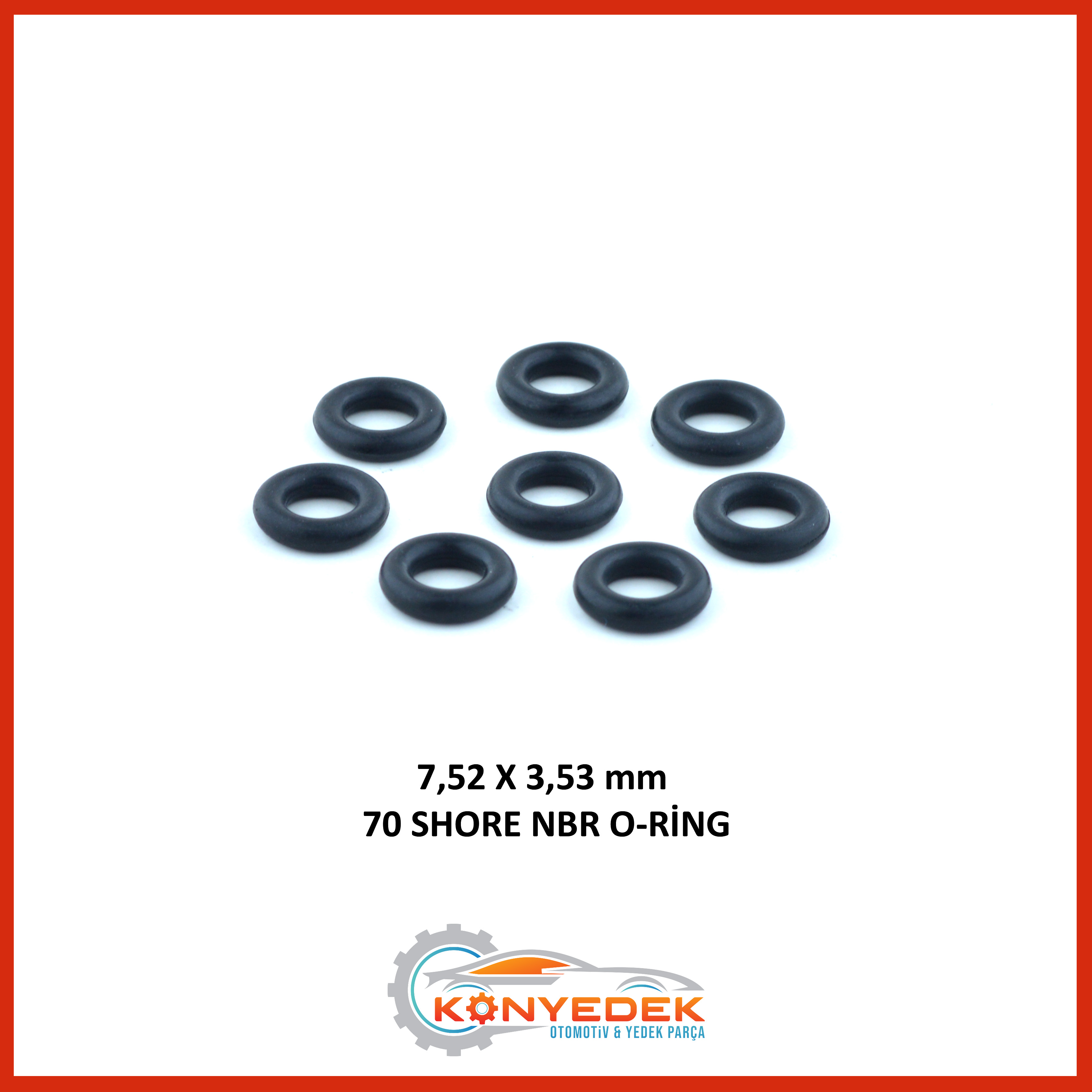 7,52 X 3,53 mm 70 Shore NBR O-Ring