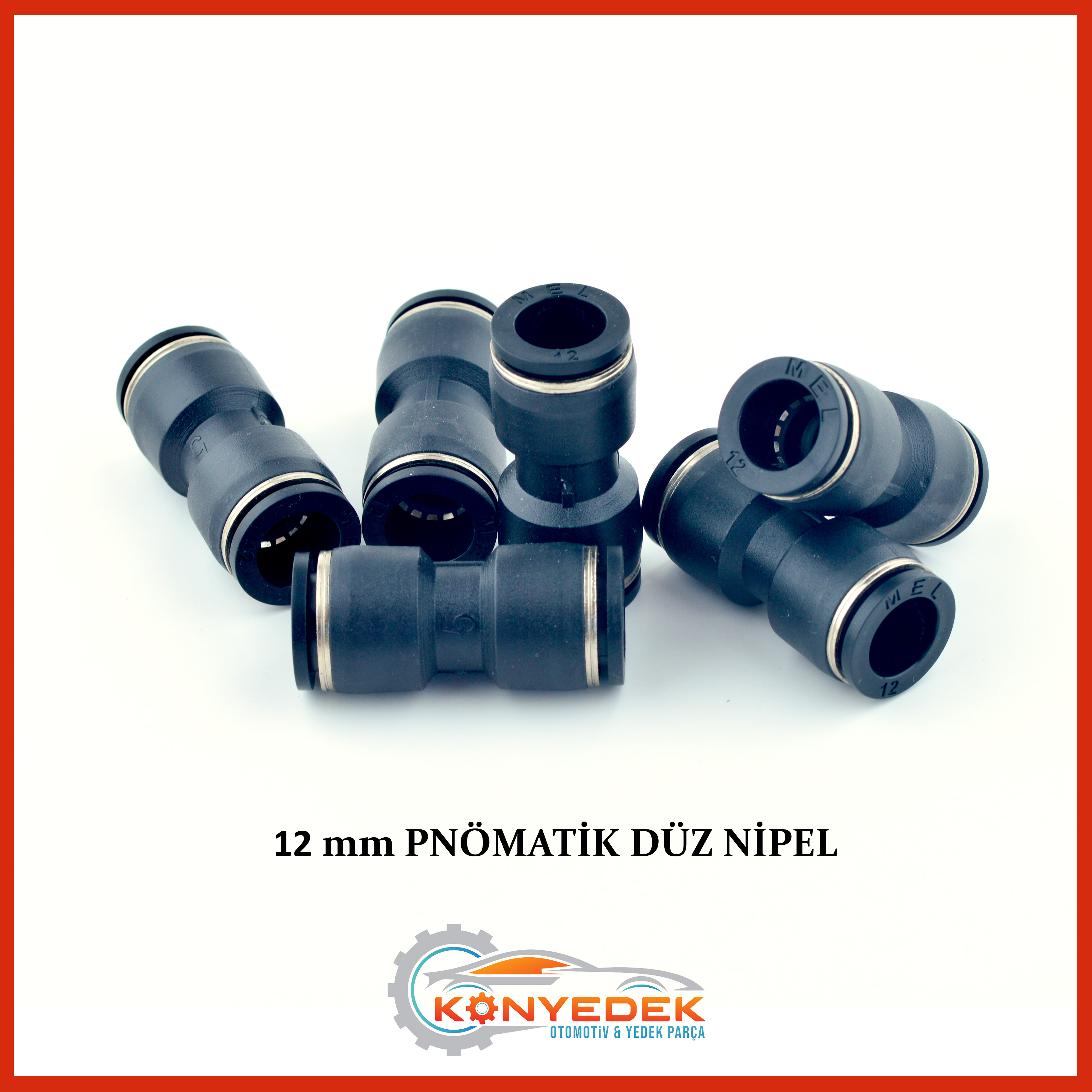 12 mm Pnömatik Düz Nipel
