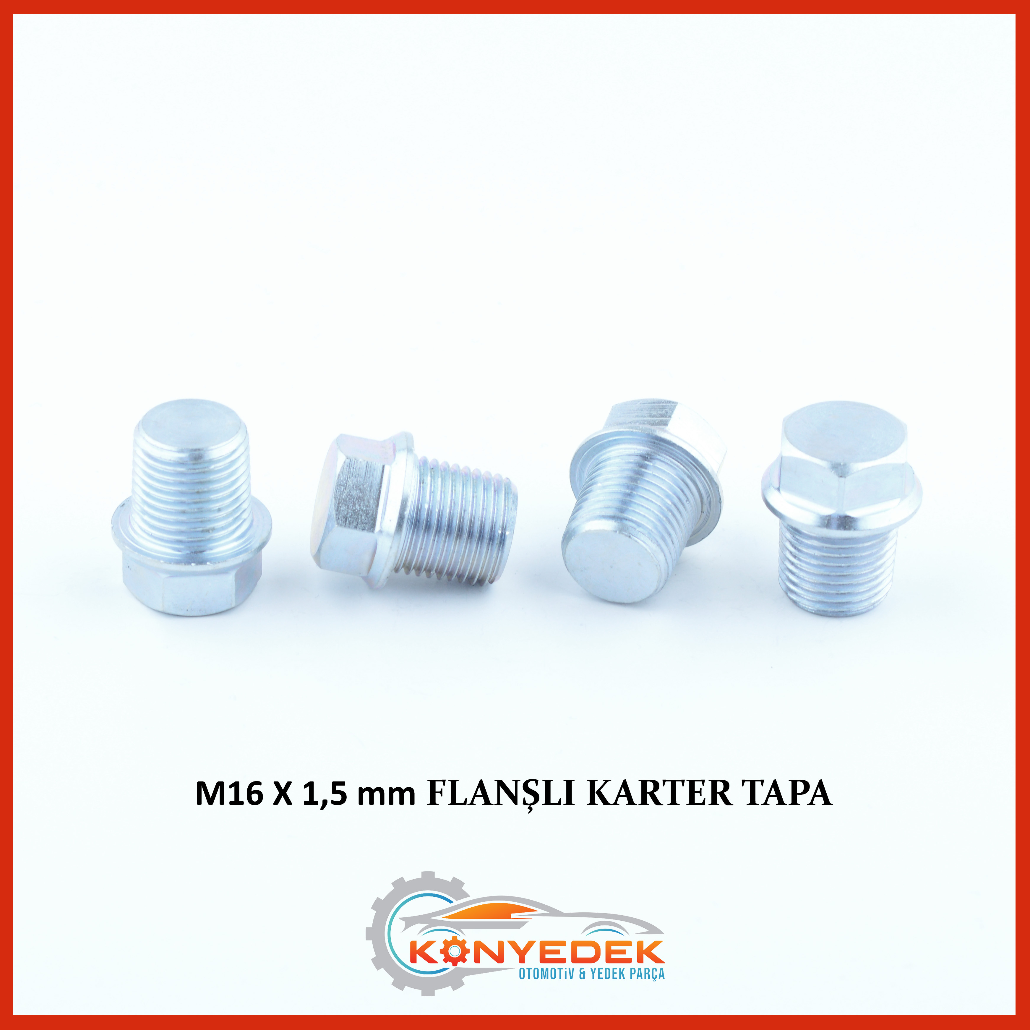 M16 X 1,5 mm Flanşlı Karter Tapa