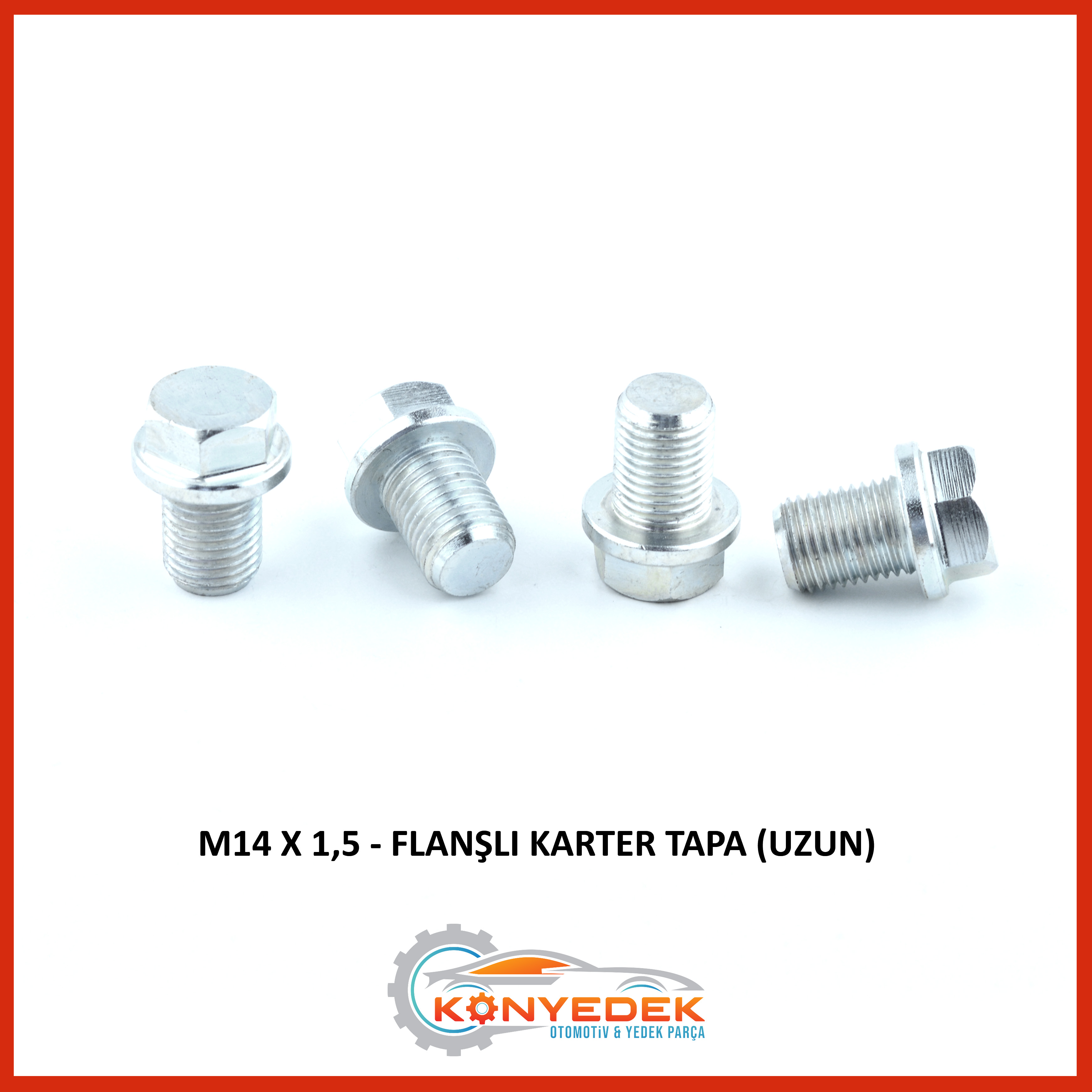 M14 x 1,5 Flanşlı Karter Tapa (Uzun)