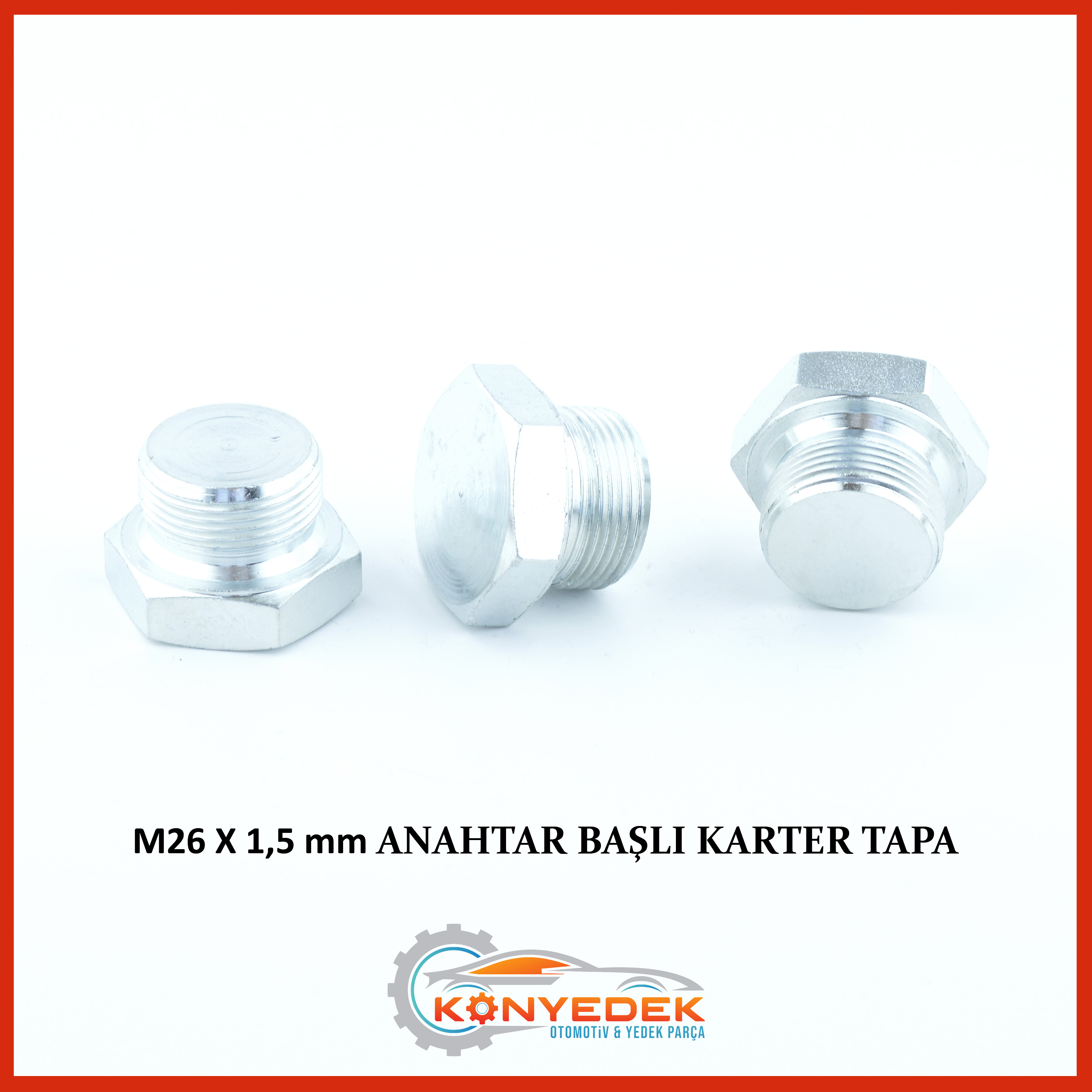 M26 x 1,5 mm Anahtar Başlı Karter Tapa