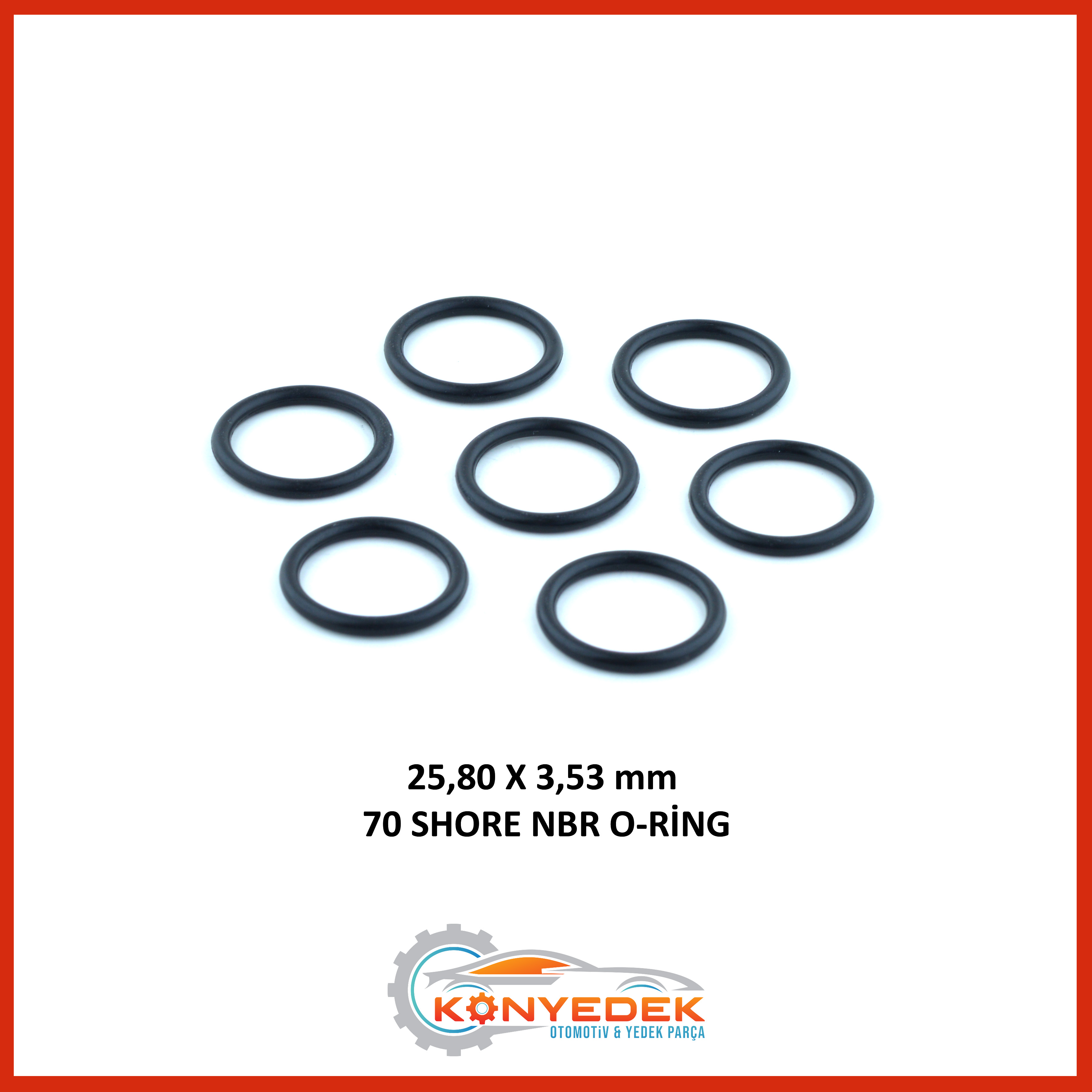 25,80 x 3,53 mm 70 Shore NBR O-Ring