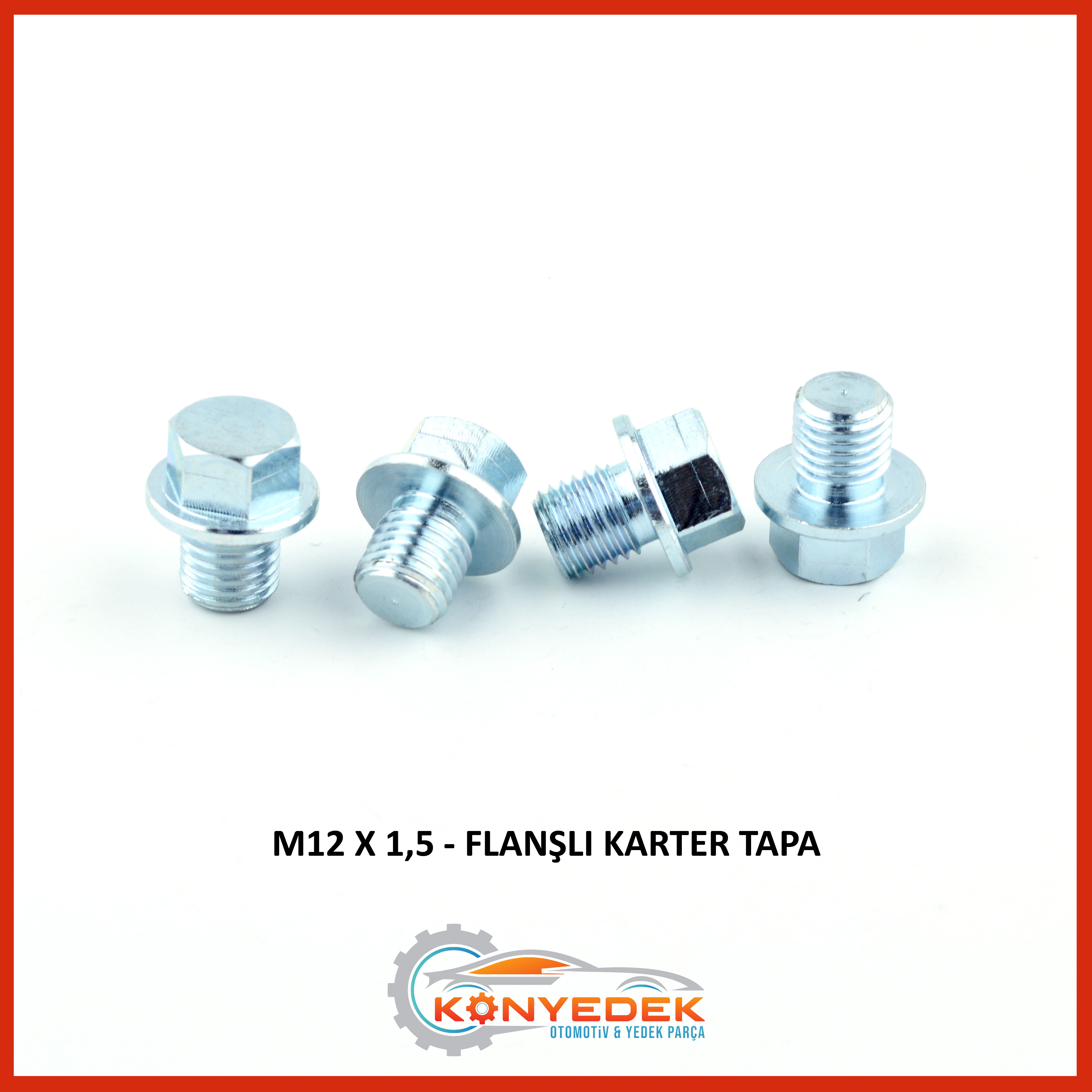 M12 x 1,5 Flanşlı Karter Tapa