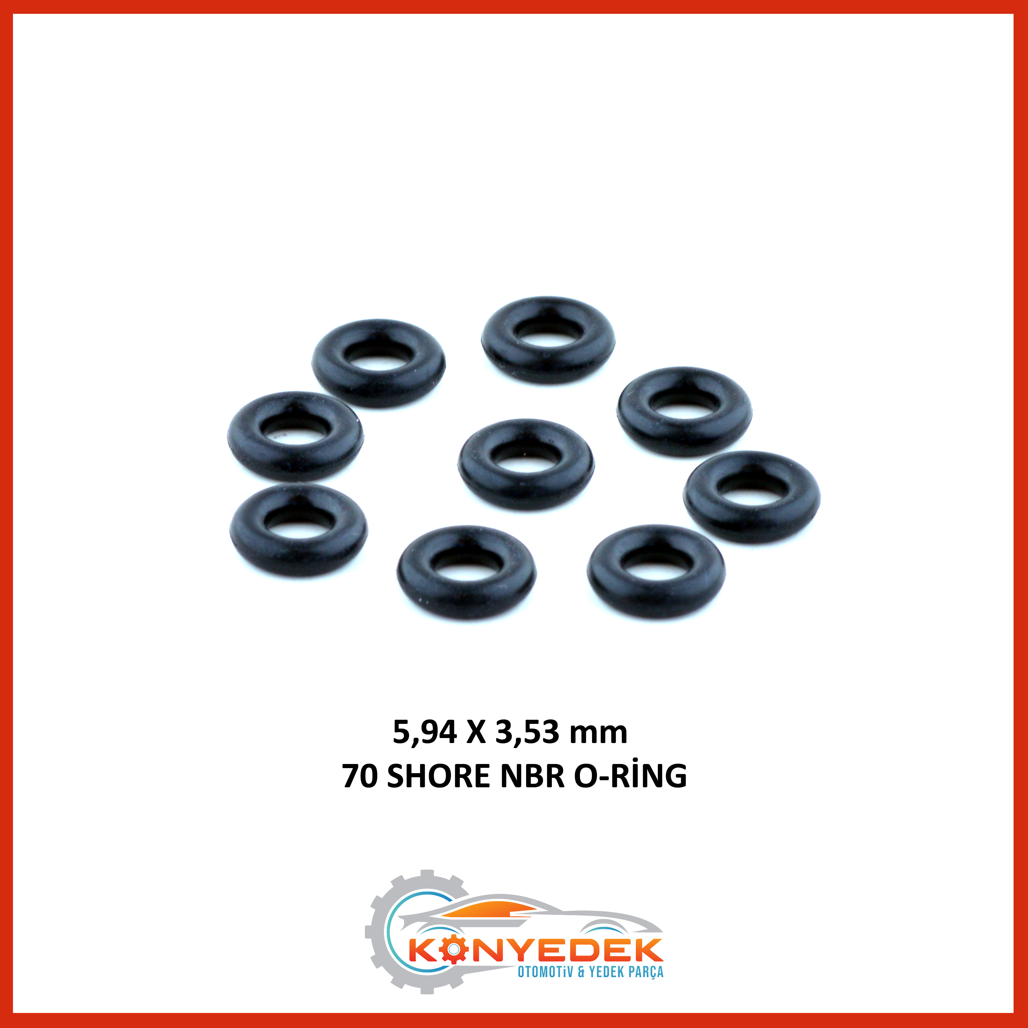 5,94 x 3,53 mm 70 Shore NBR O-Ring