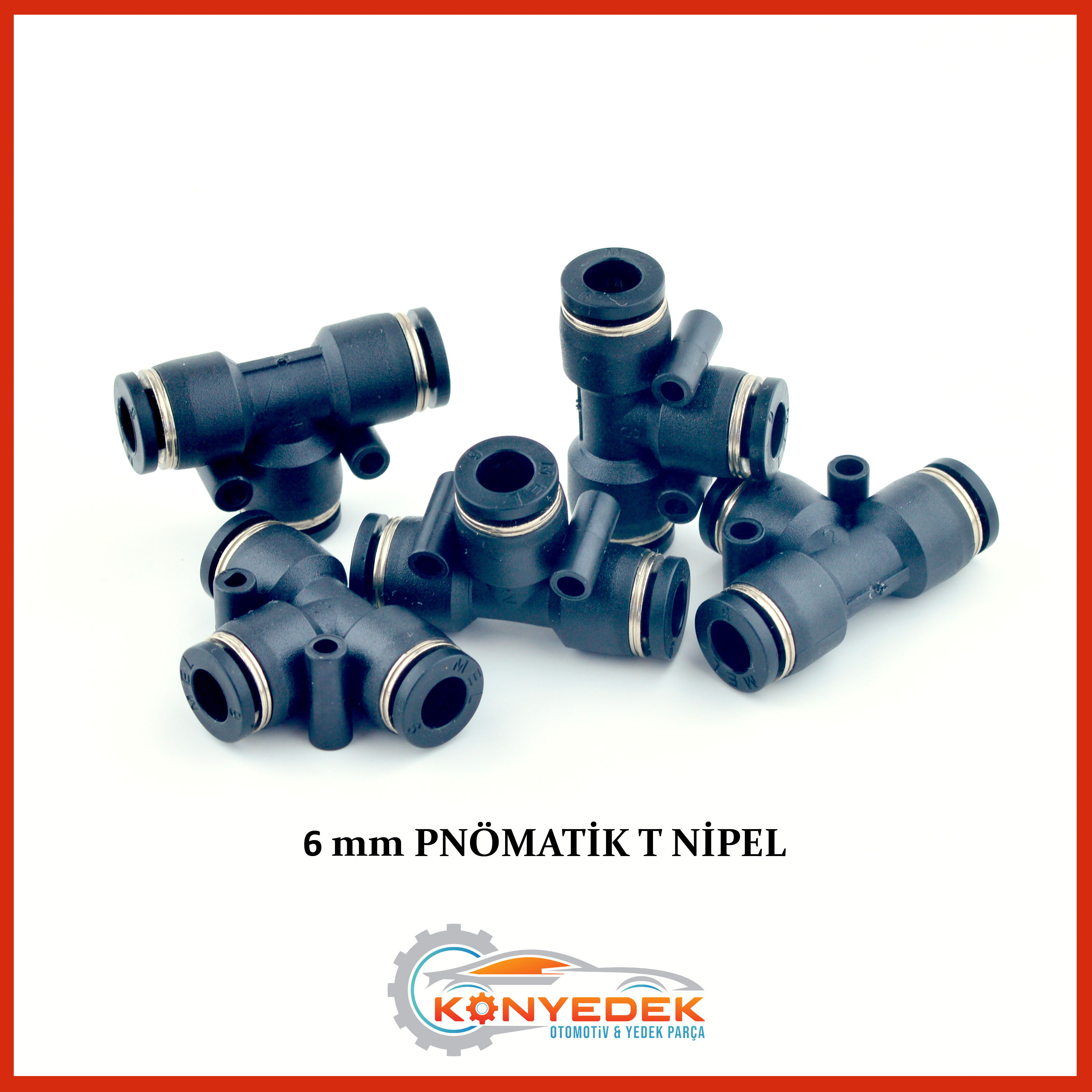 6 mm Pnömatik T Nipel