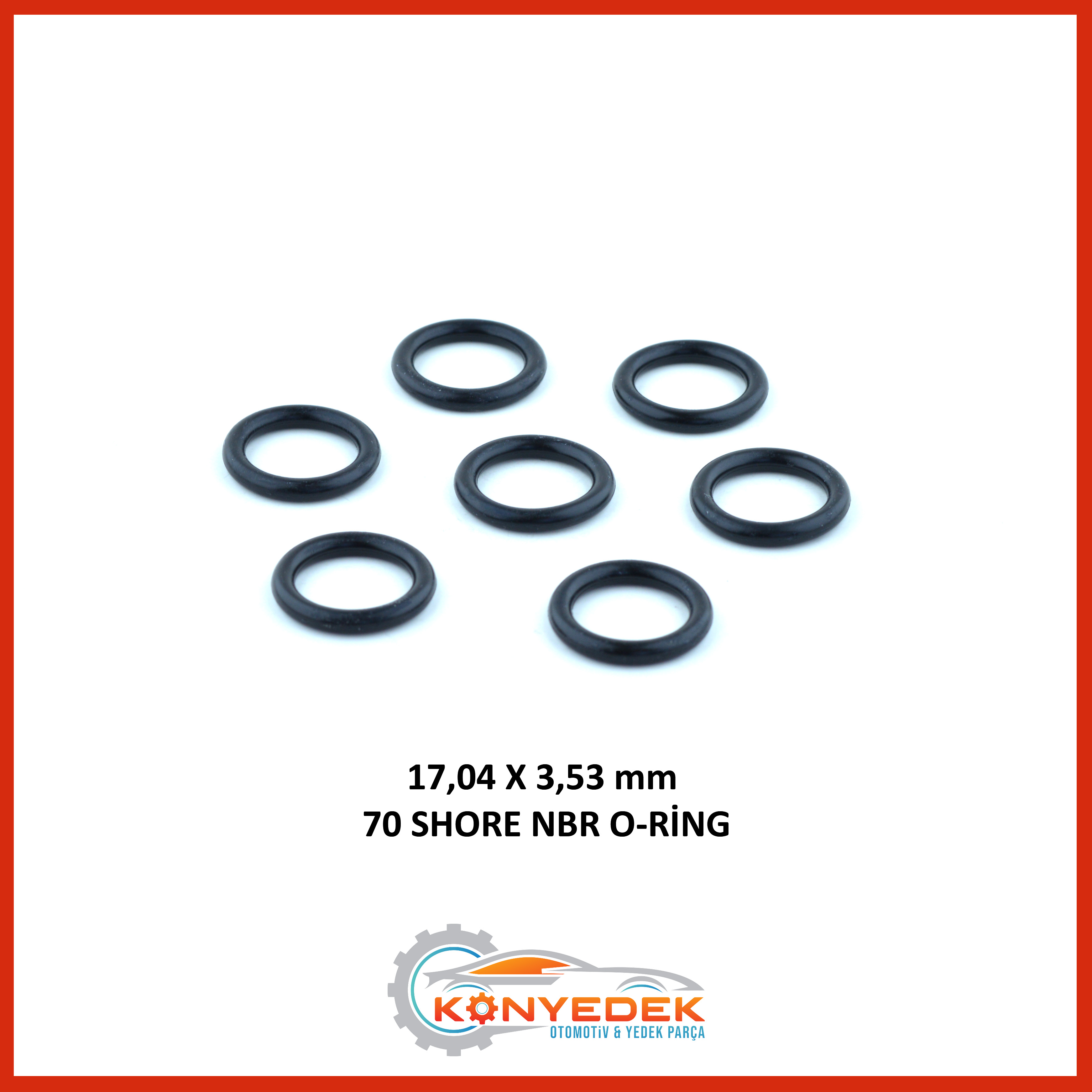 17,04 x 3,53 mm 70 Shore NBR O-Ring