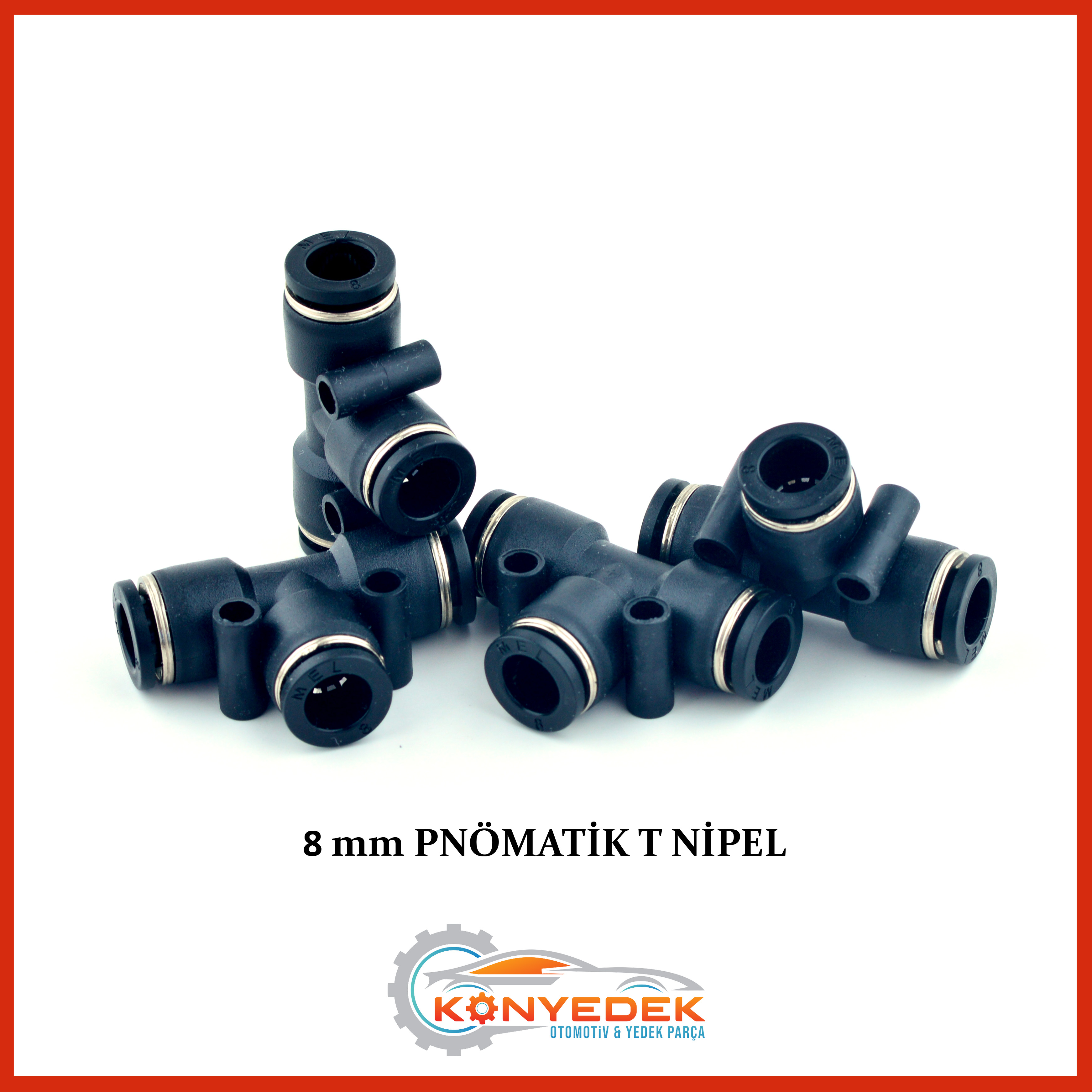 8 mm Pnömatik T Nipel