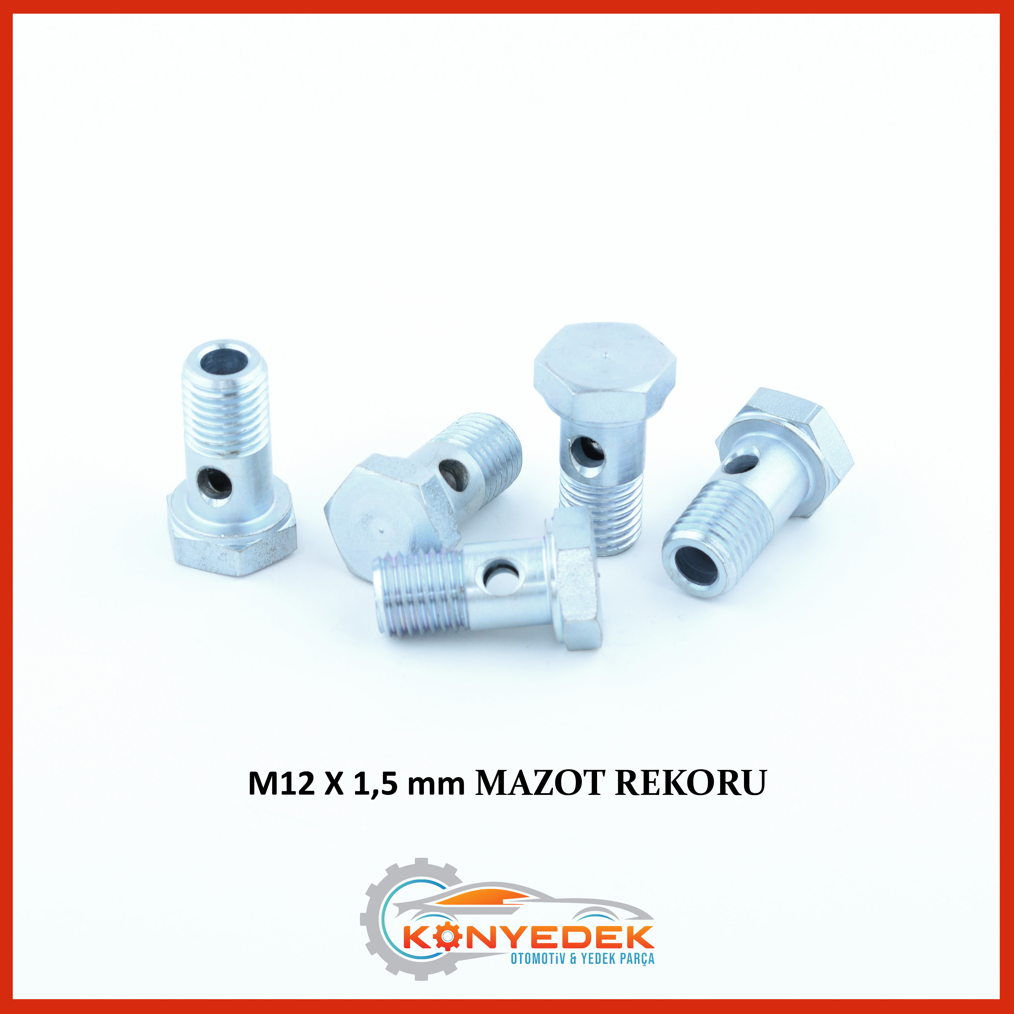 M12 x 1,5 mm Mazot Rekoru