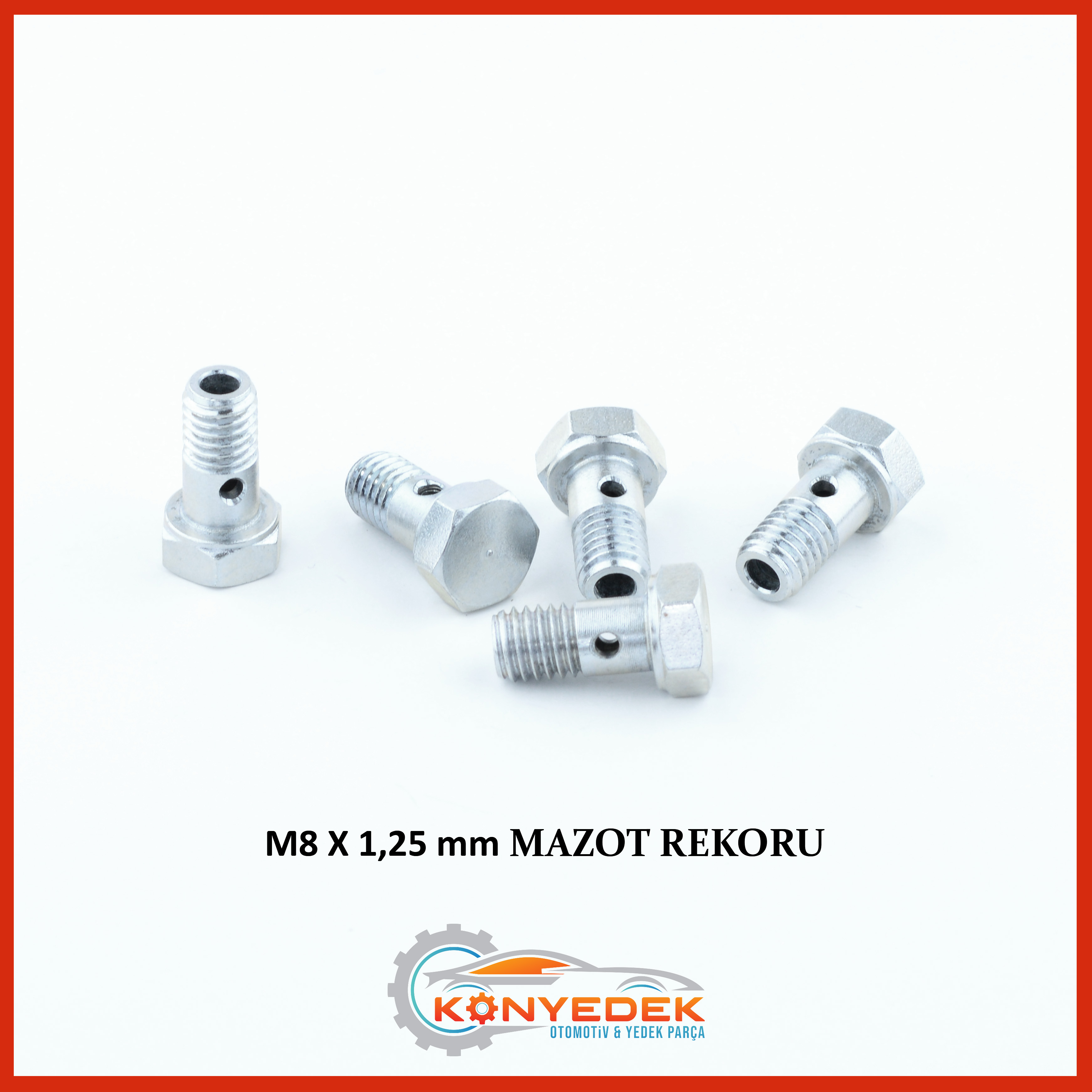 M8 x 1,25 mm Mazot Rekoru