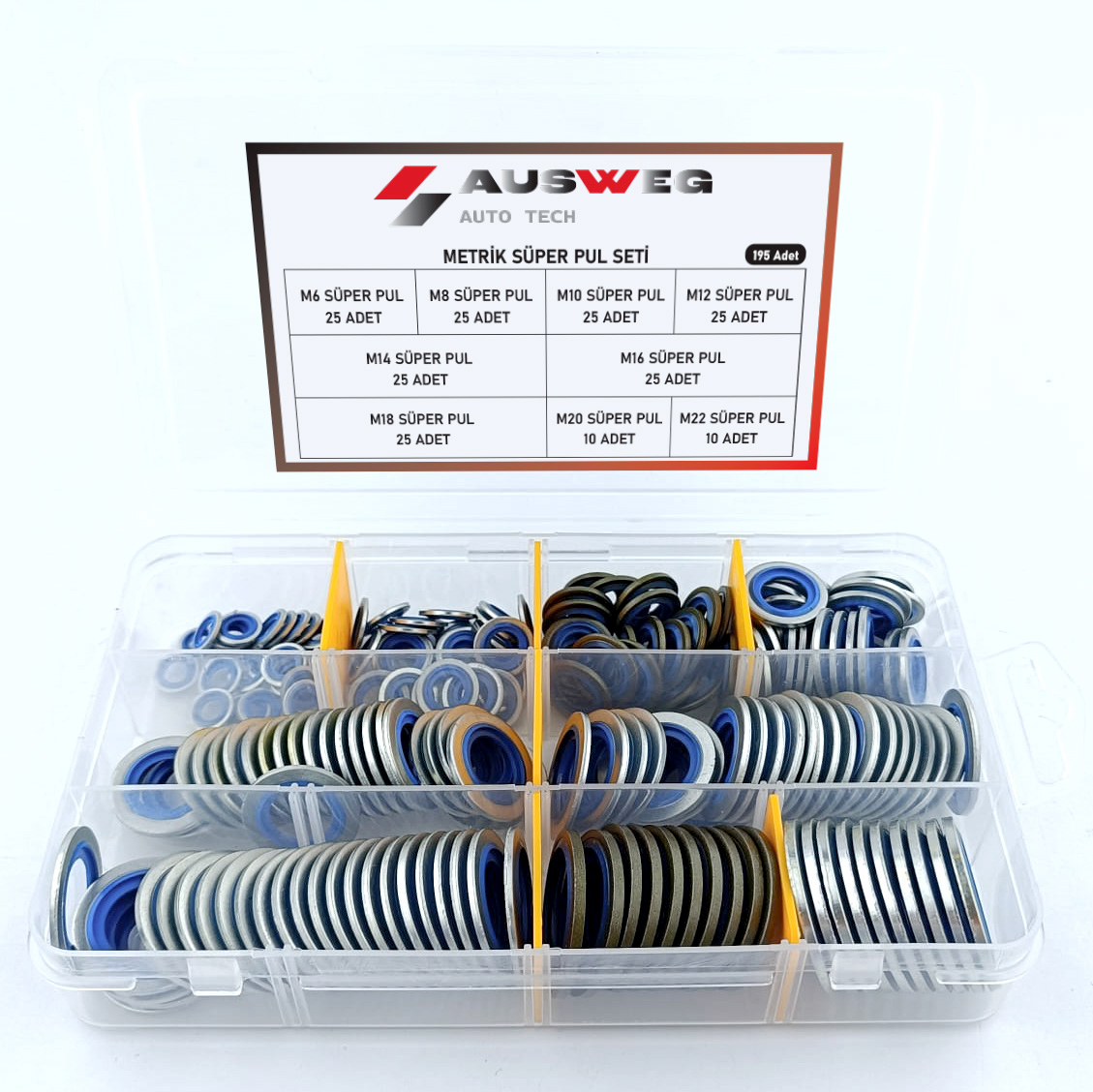 AUSWEG Metrik Süper Pul Seti - 195 Adet