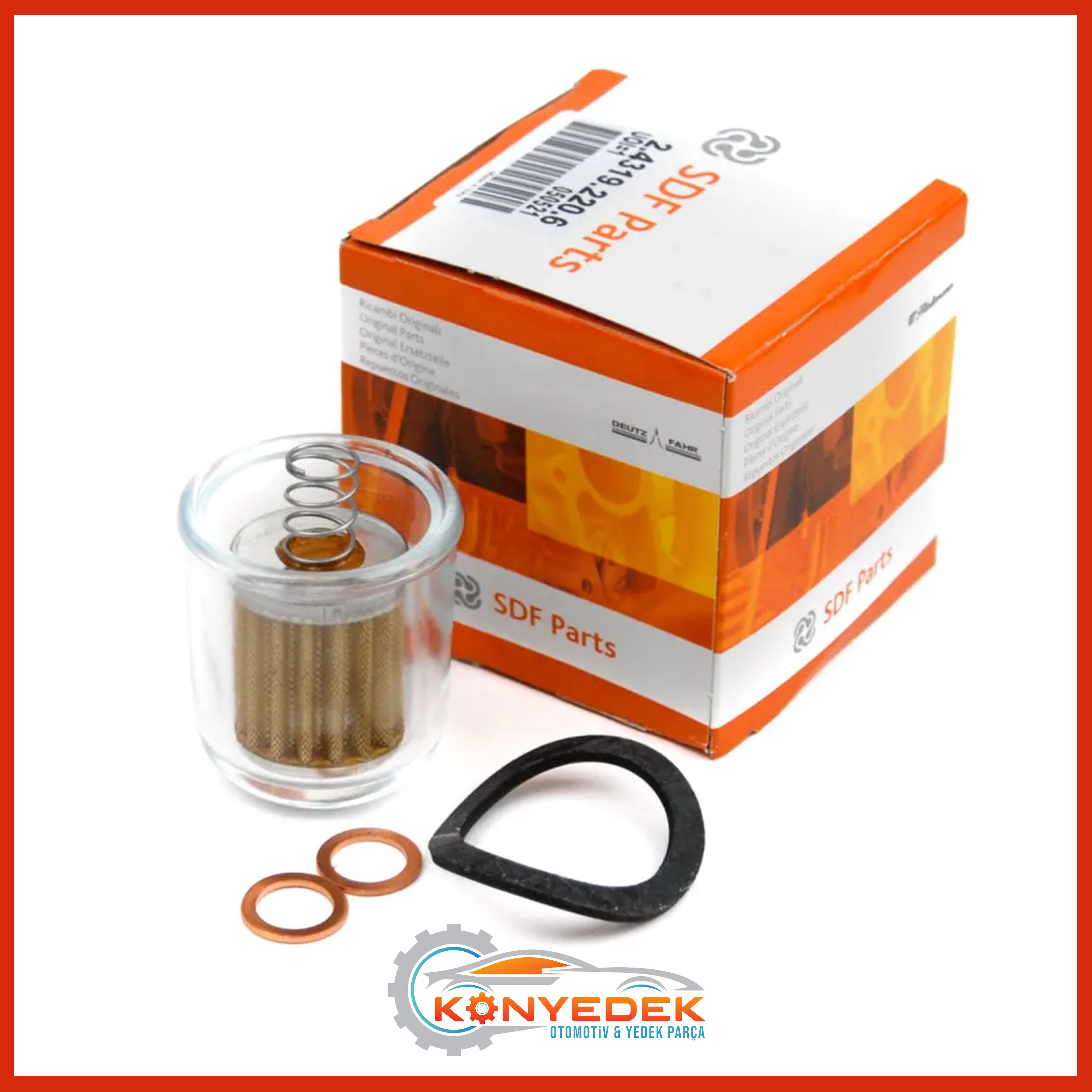 SDF Mazot Filtresi ve Cam Şişe Takımı 2.4319.220.6