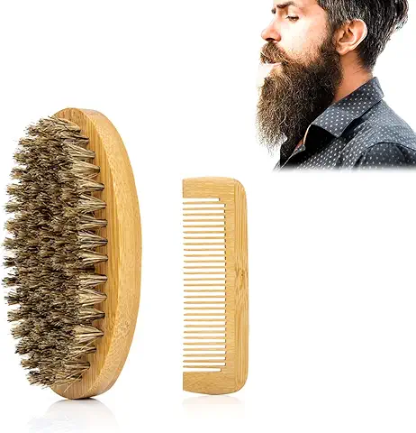 Beard Brush and Comb Set