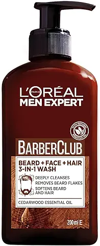 L'Oréal Men Expert Barber Club Beard, Face & Hair 3-in-1 Wash